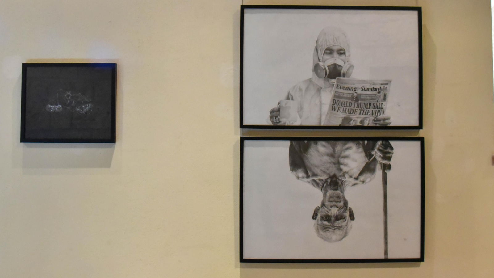 'Narciso injusto (Norte-Sur)' de Paco Mármol. Exposición 'Éxodo'.