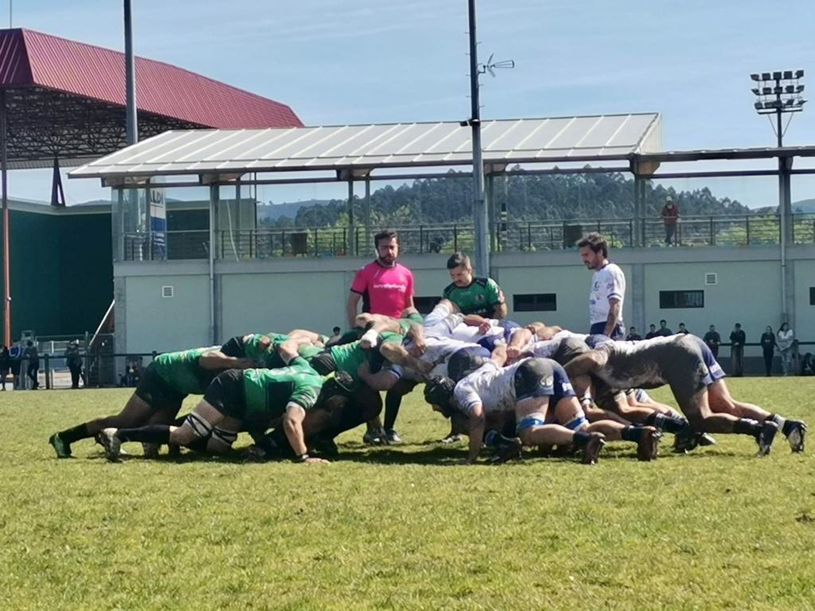 Una melé introducida por el Grupo Intxausti Gernika, una fase en la que siempre tuvieron ventaja los vascos.