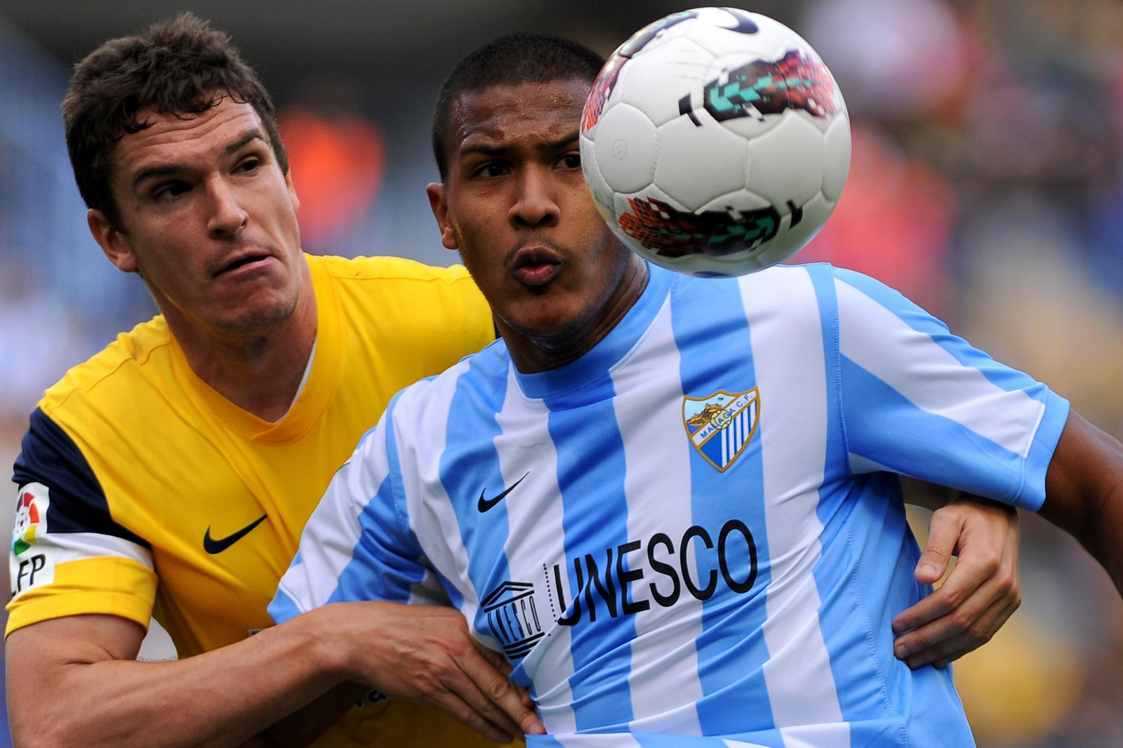 Ansotegi marcó su primer gol en Primera División al Málaga CF