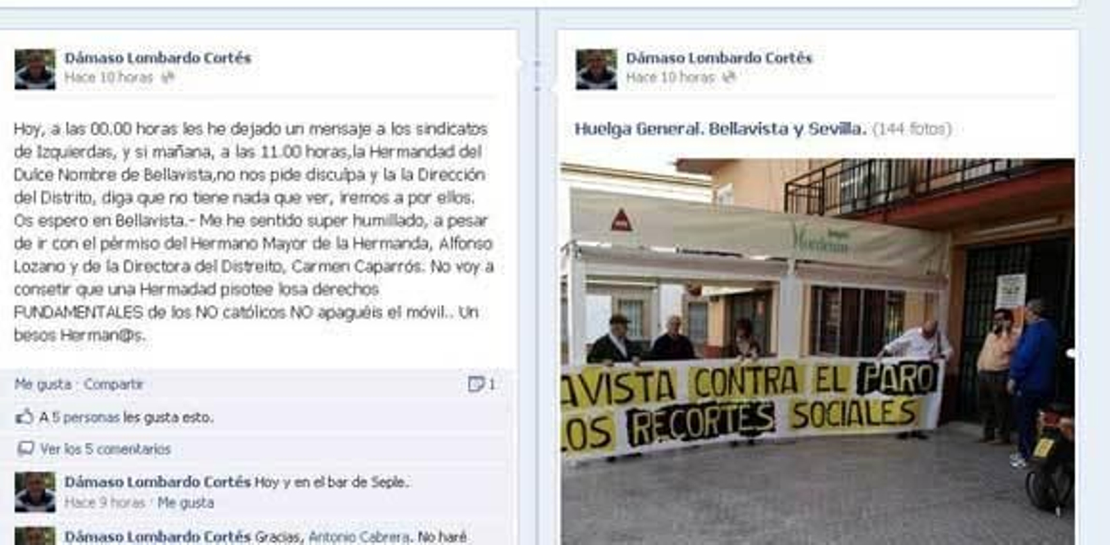 "Numerito" en torno a la salida del Dulce Nombre en Bellavista