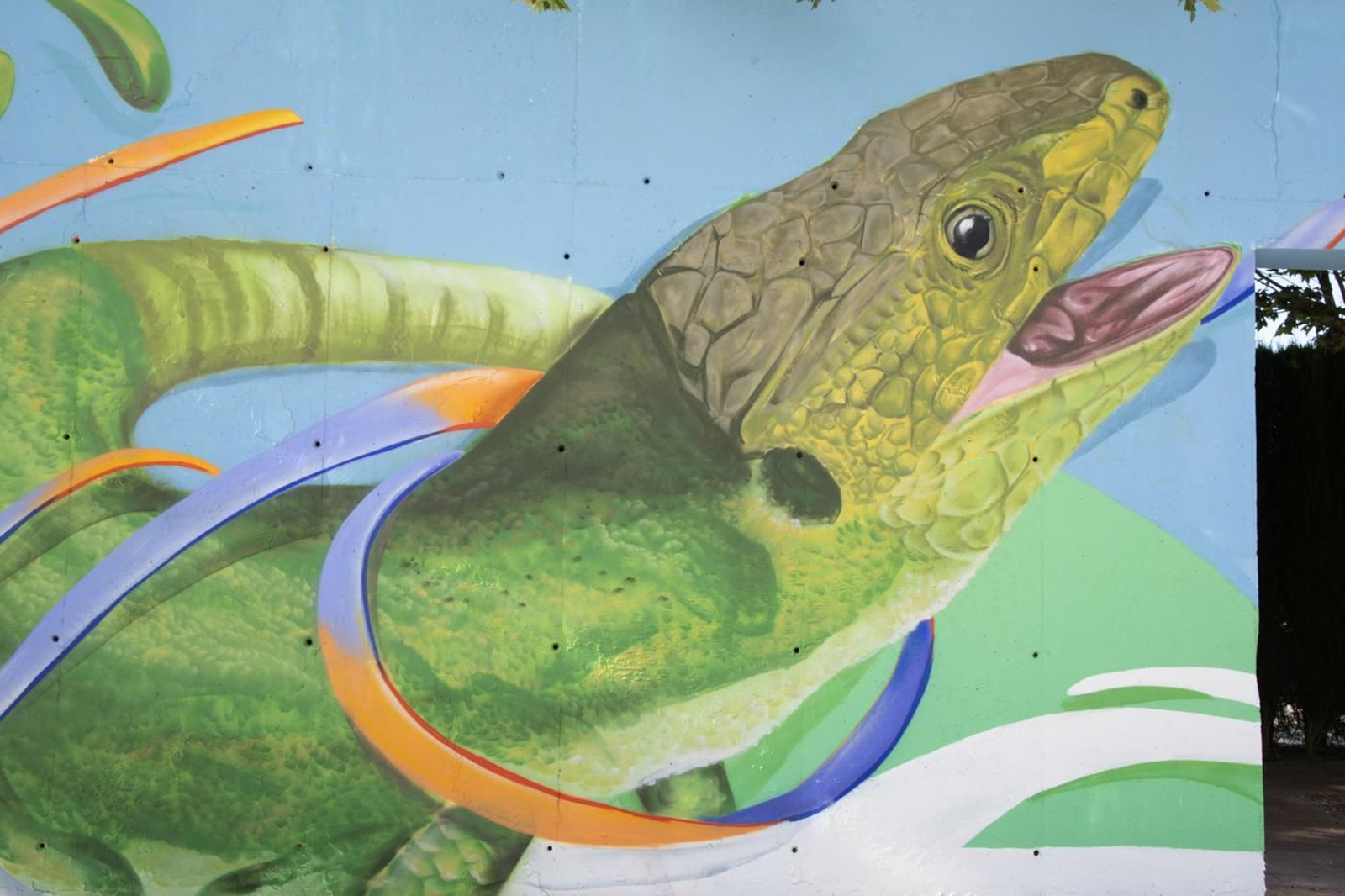 Así ha quedado el mural 'Pintando por Jaén' en el Parque Andrés de Vandelvira