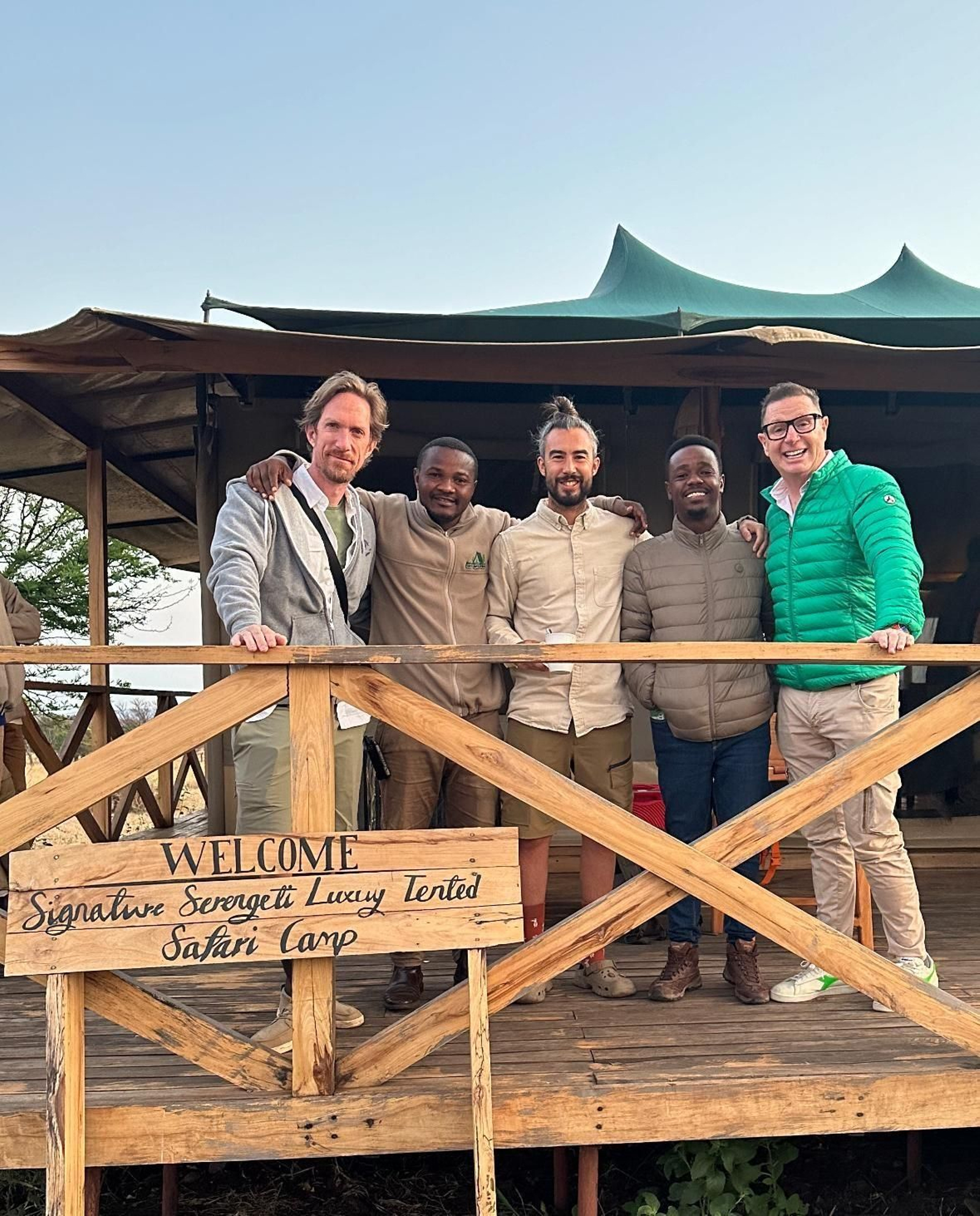 Jorge Cadaval y Ken Appledorn durante su viaje con el jerezano.