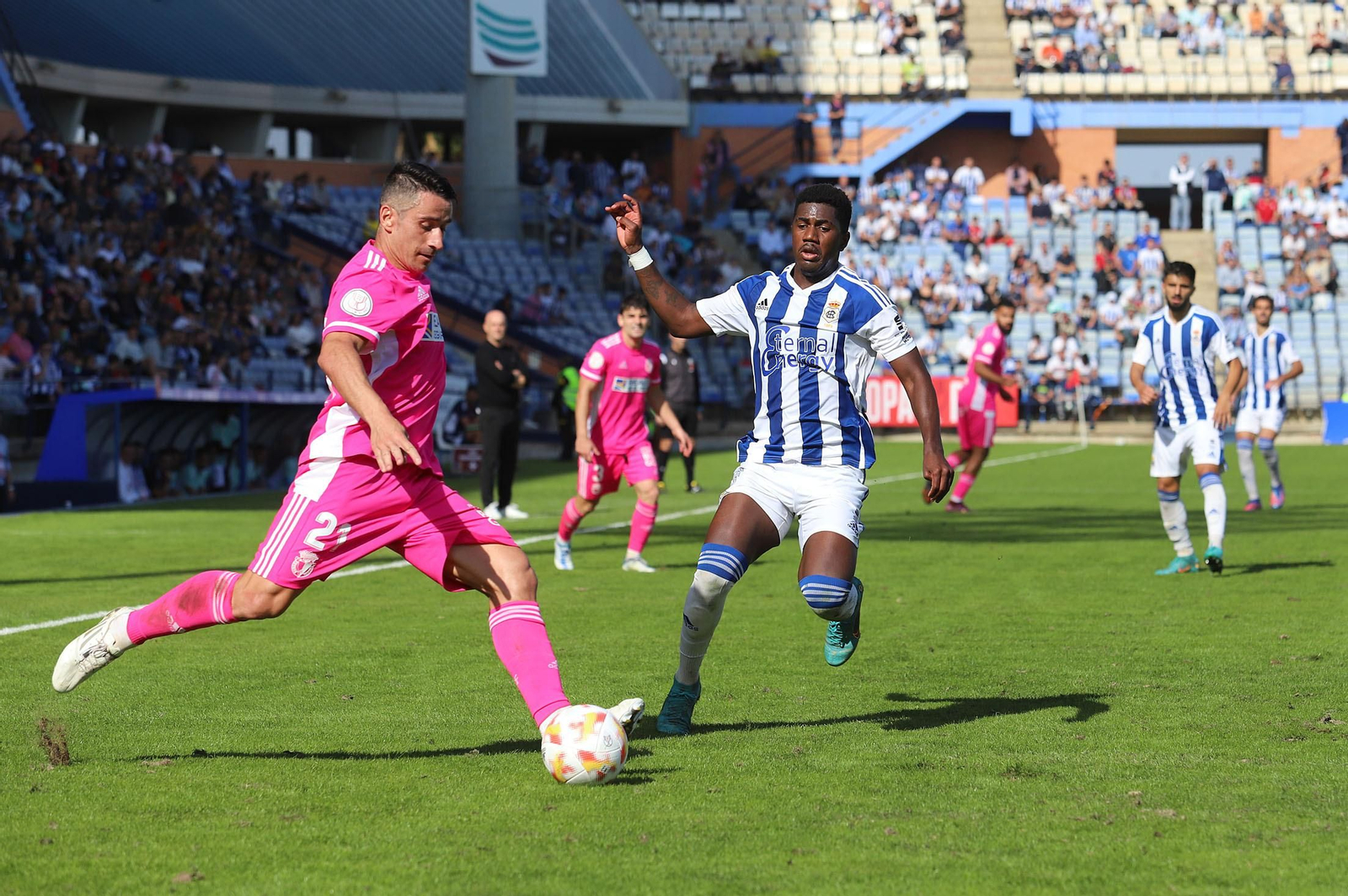 Las mejores imágenes del Recreativo de Huelva-Burgos, partido de eliminatoria de la Copa del Rey