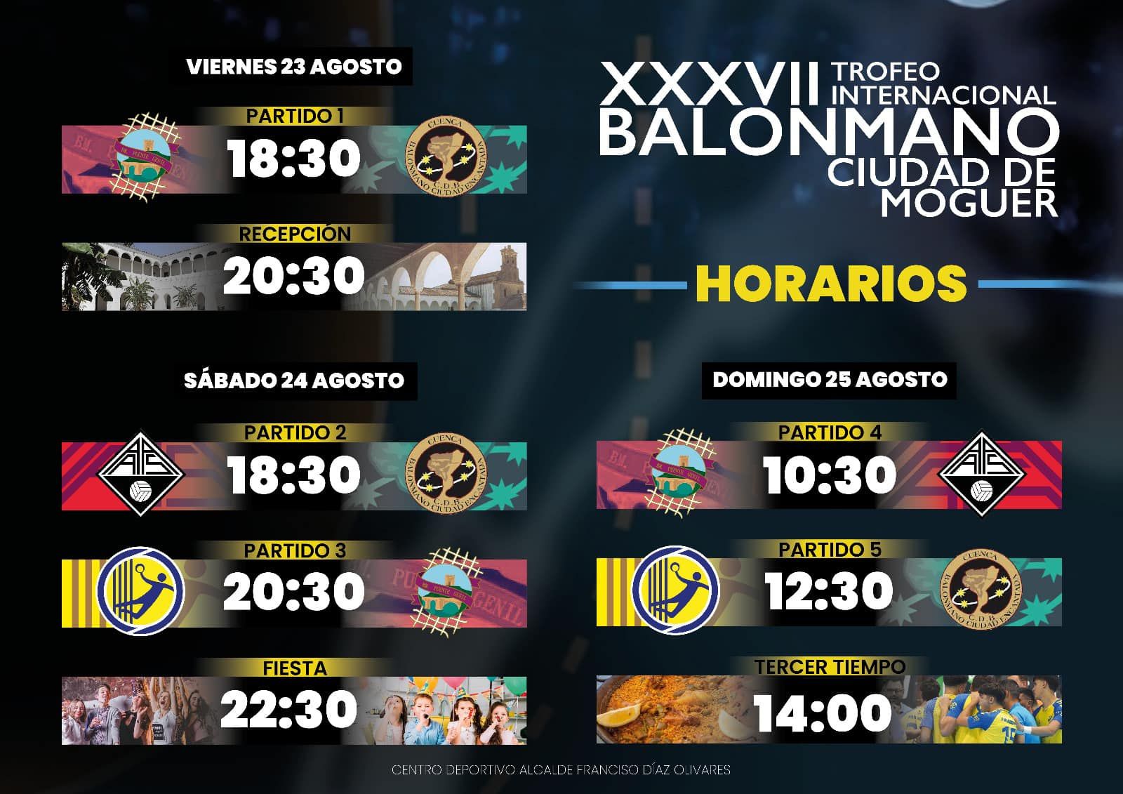 Programa del XXXVII Trofeo Balonmano Ciudad de Moguer.