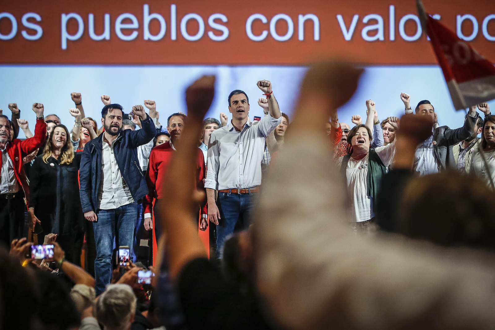 El mitin de Pedro Sánchez en Cádiz, en imágenes