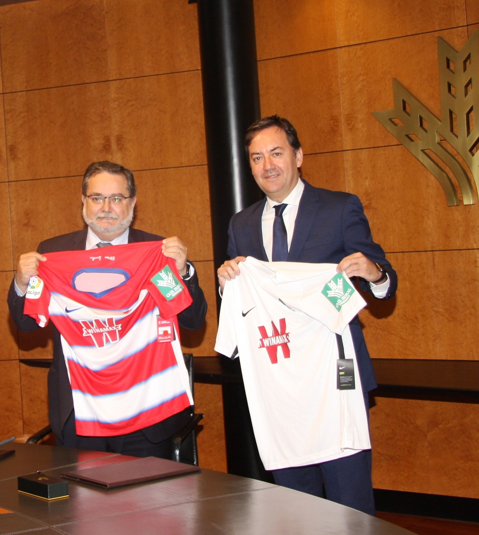 Los directores generales de Caja Rural Granada y del Granada CF