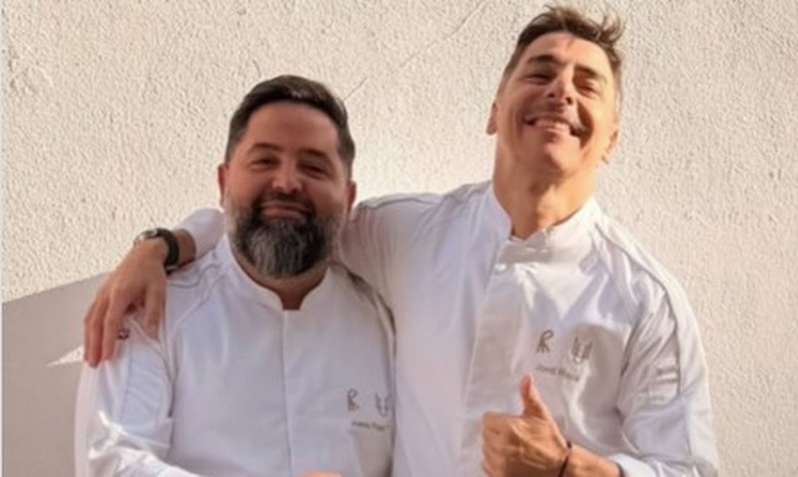 Los chefs Juanlu Fernández y Jordi Roca, en Jerez.