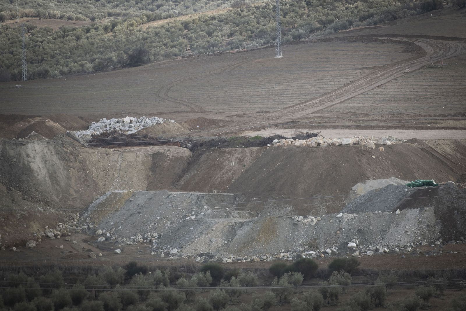 Obras en el tramo de A-92 de la Variante de Loja
