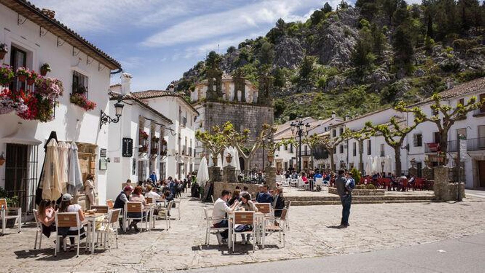 La plaza de España de Grazalema, en una foto de archivo.