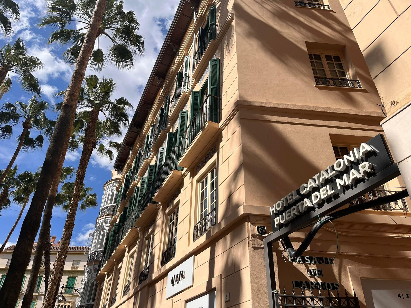 El hotel Catalonia Puerta del Mar, en pleno centro de Málaga.