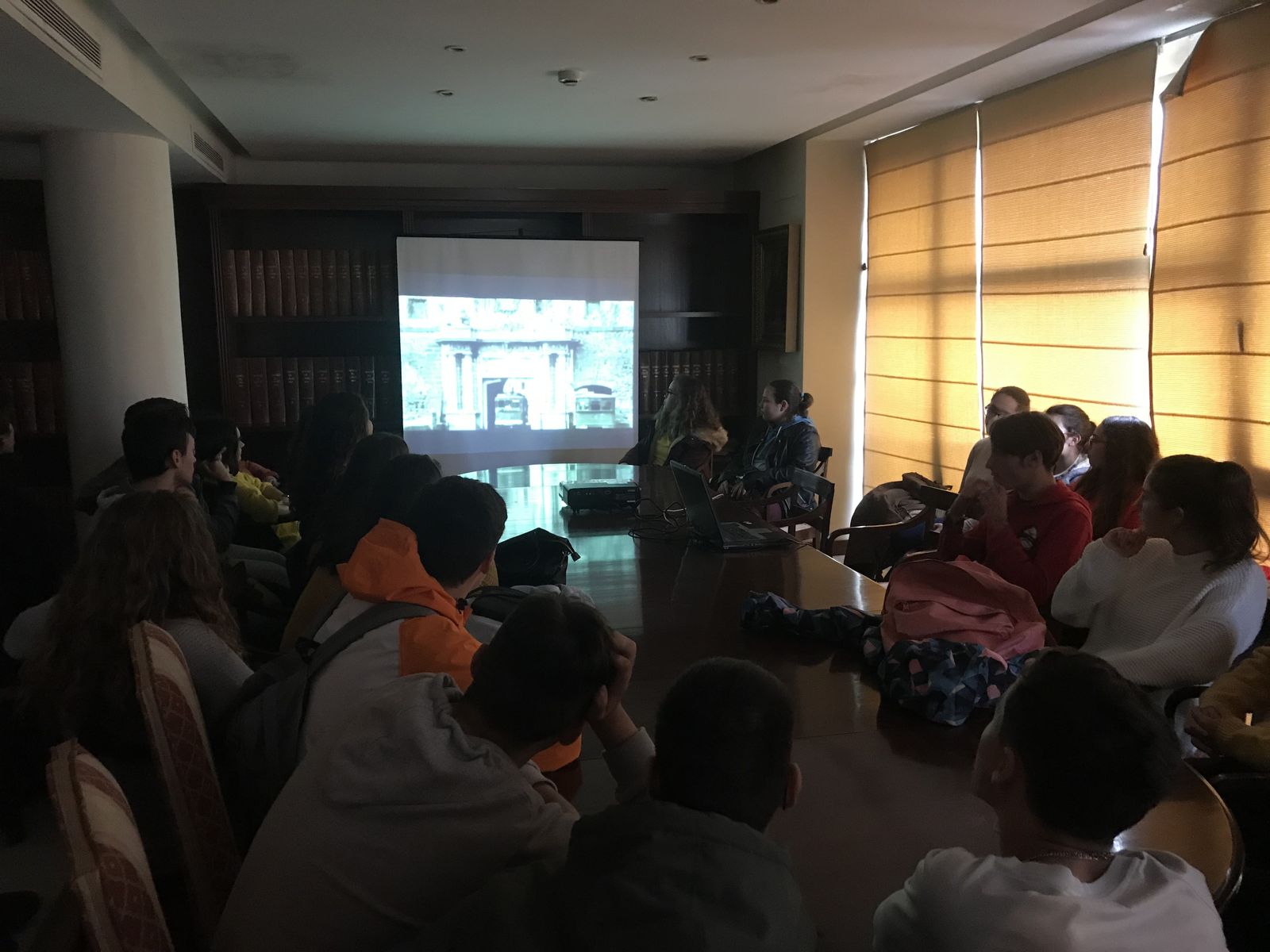 Visita del colegio Cortadura. 16 de noviembre