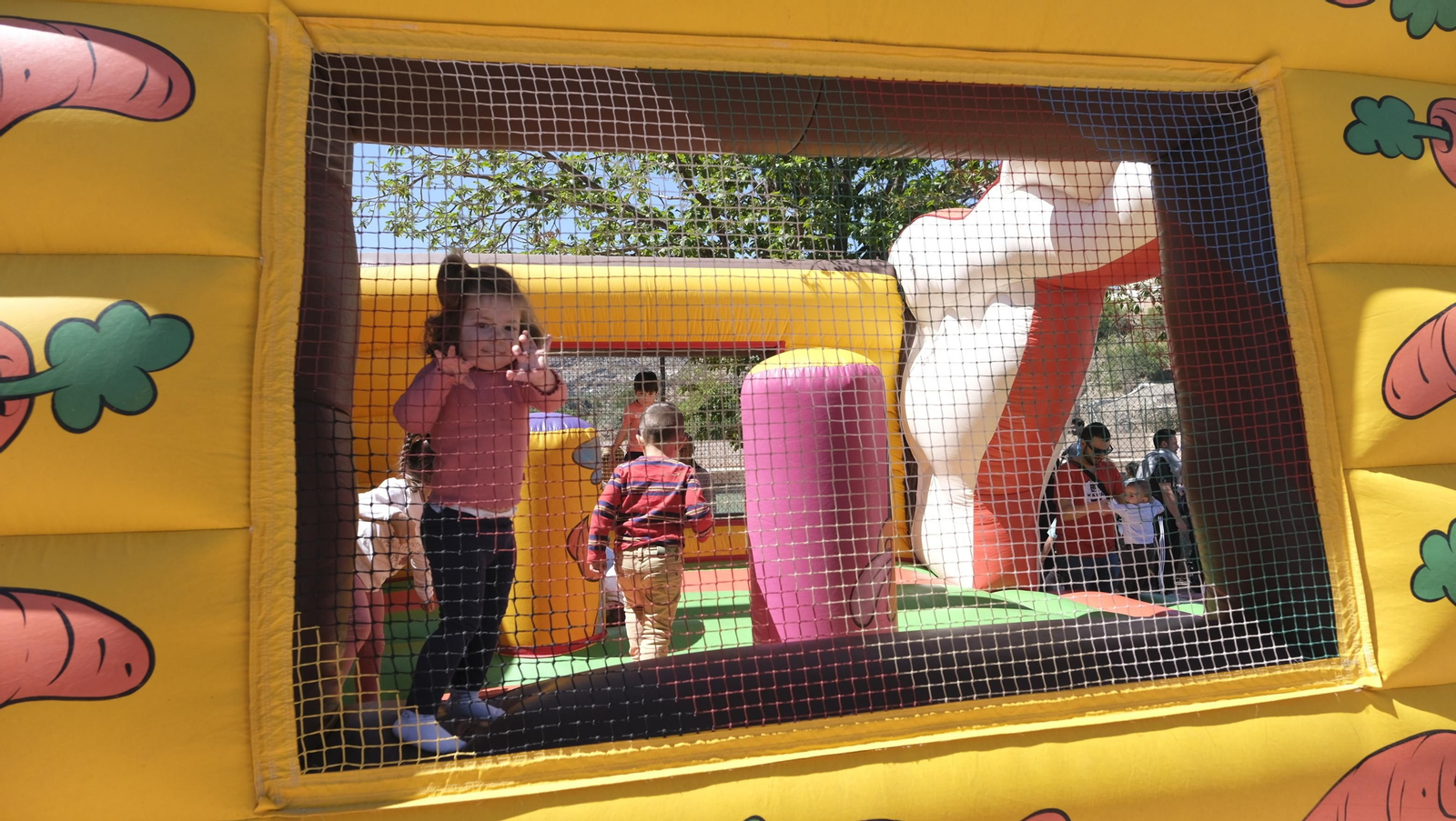 Imágenes de los juegos infantiles en las Fiestas de Abla