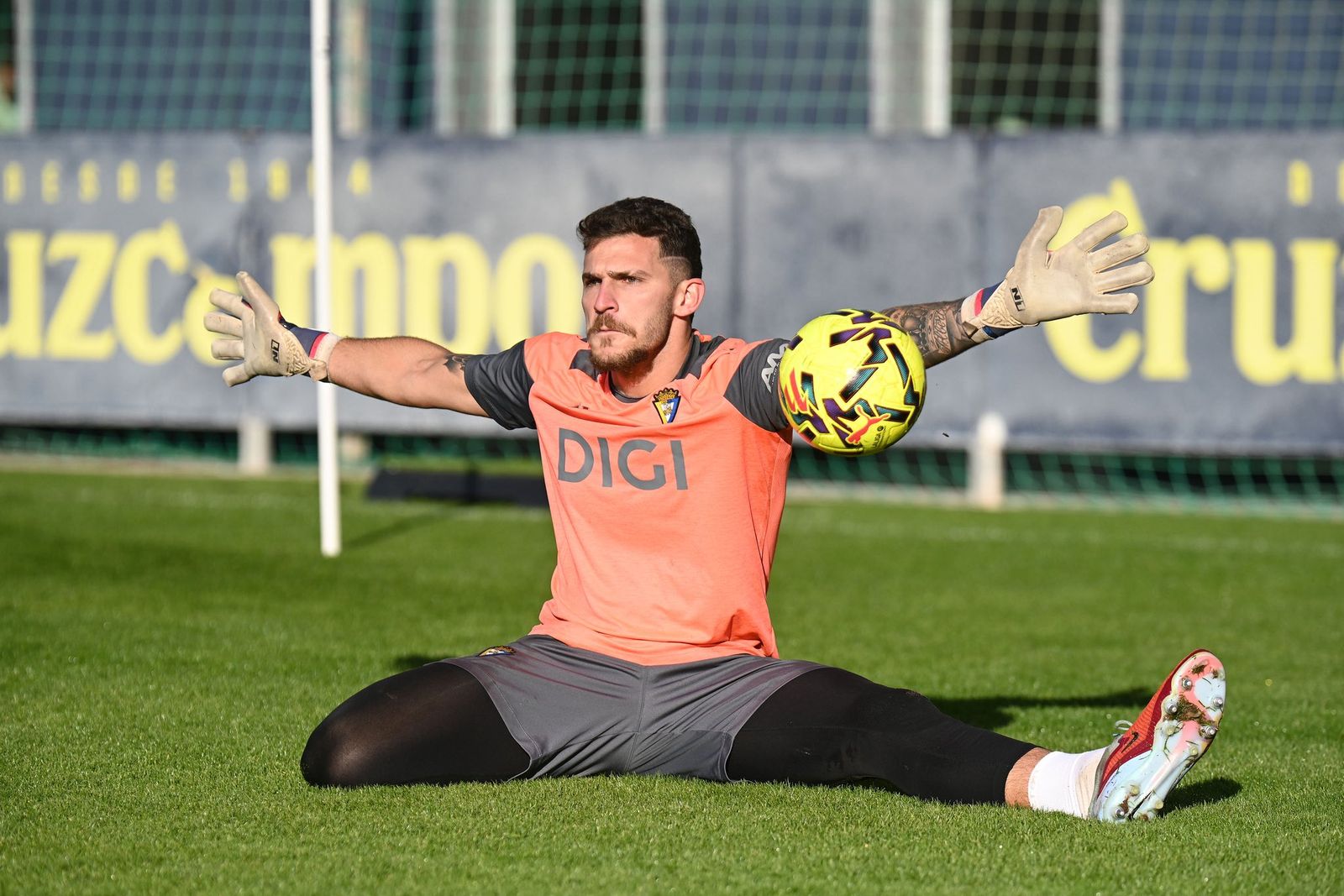 Víctor Aznar en un entrenamiento.