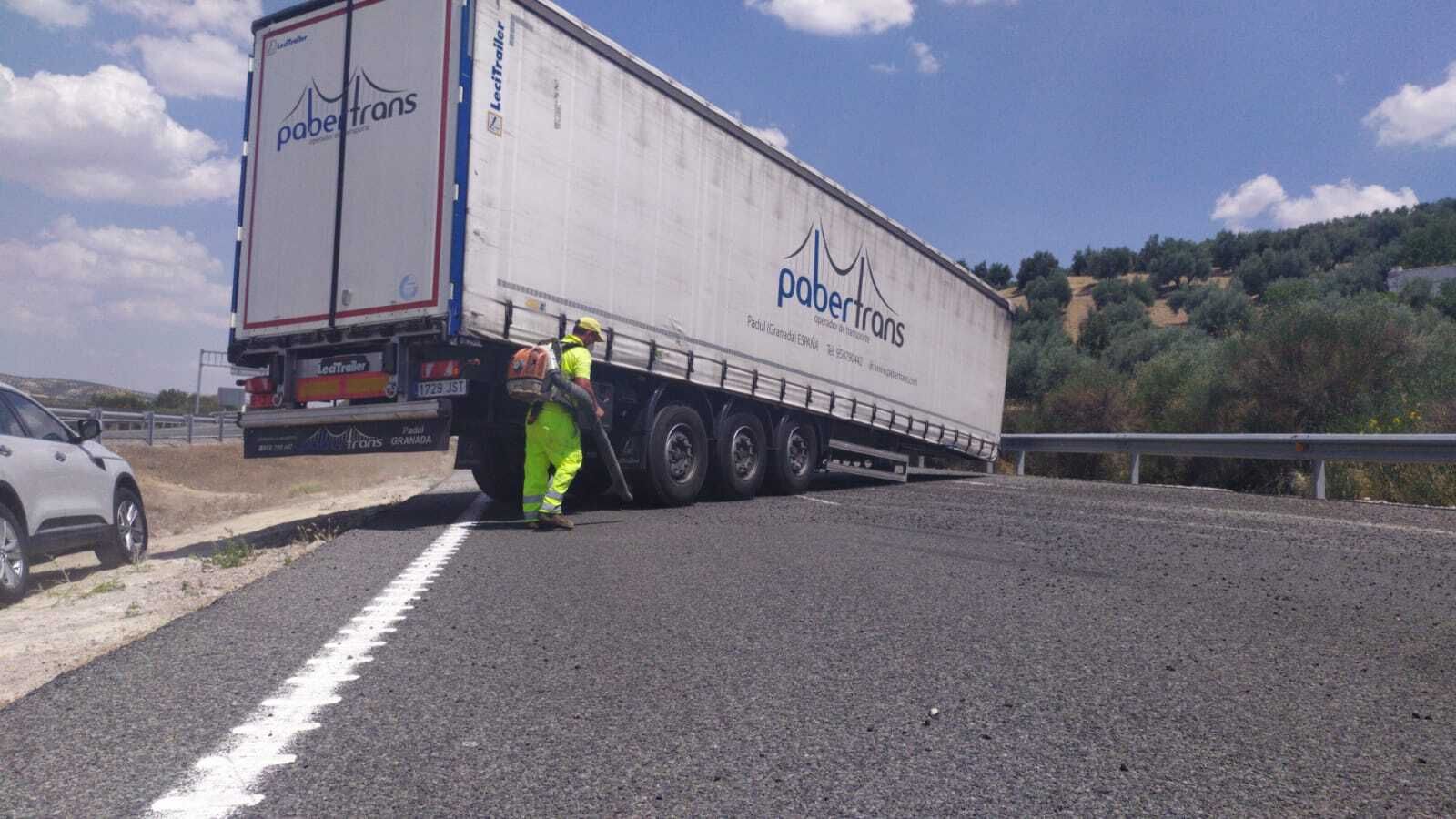 Tentativa para remolcar el tráiler