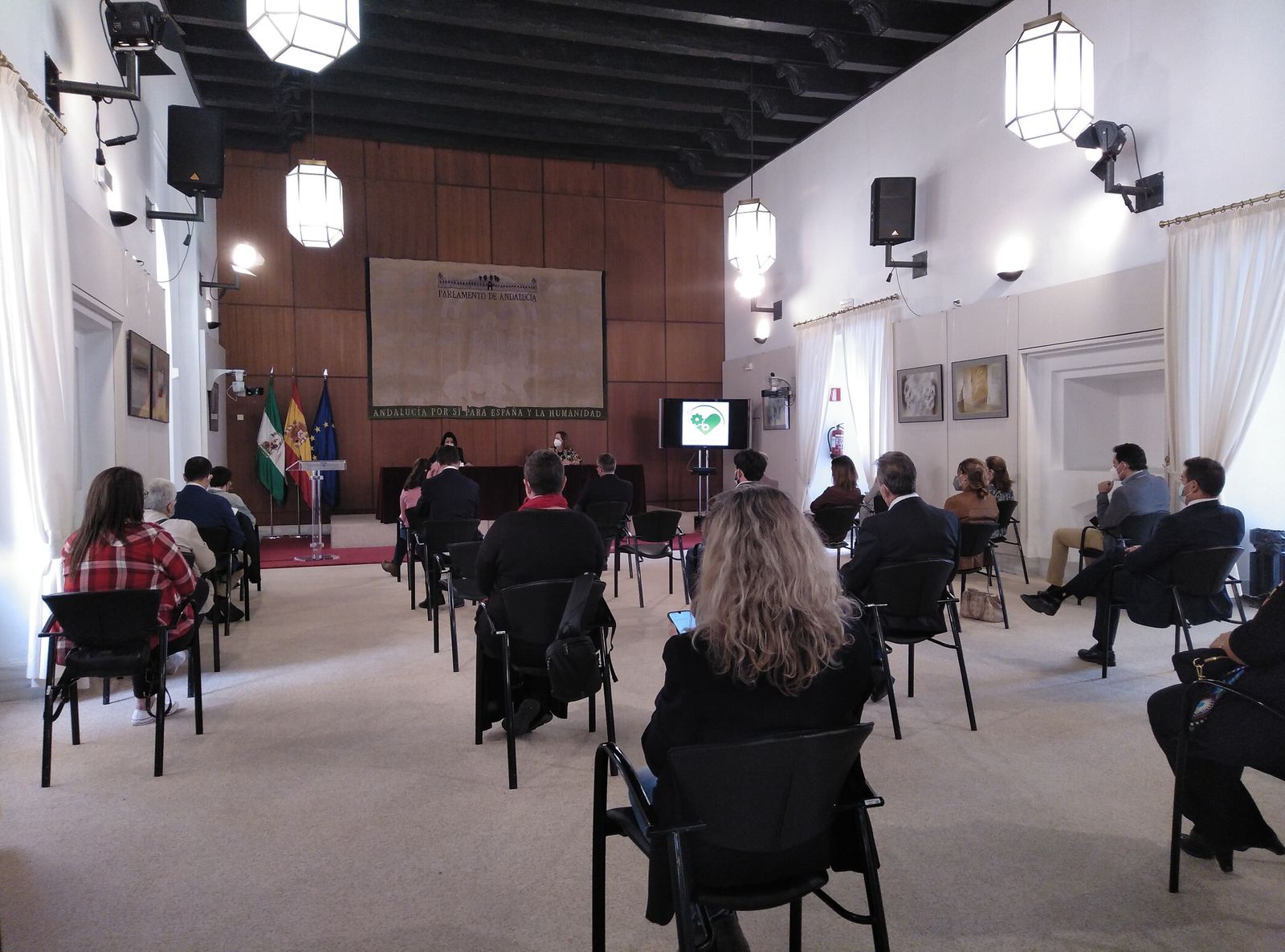 Acto en conmemoración del Día Mundial de Concienciación sobre el Autismo en el Parlamento andaluz.