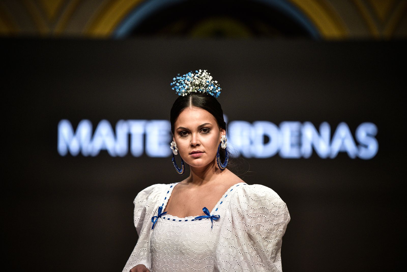 Imágenes de la inauguración de la Pasarela Flamenca en el patio del Ayuntamiento