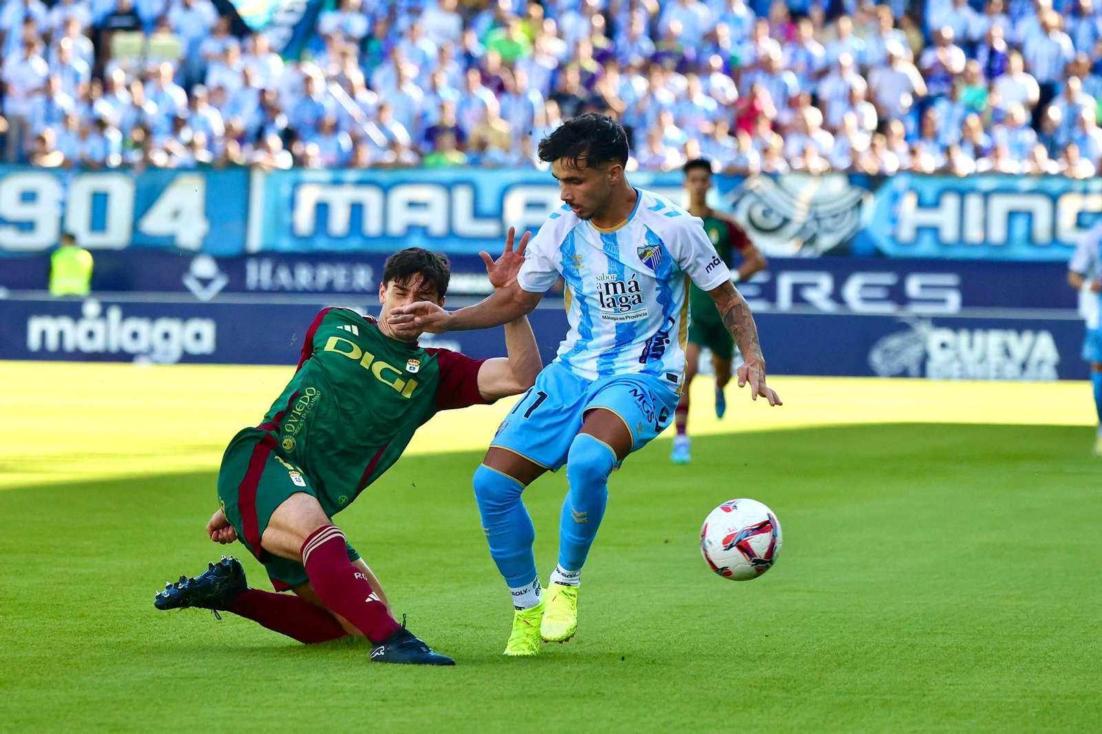 El Málaga CF-Real Oviedo, en fotos