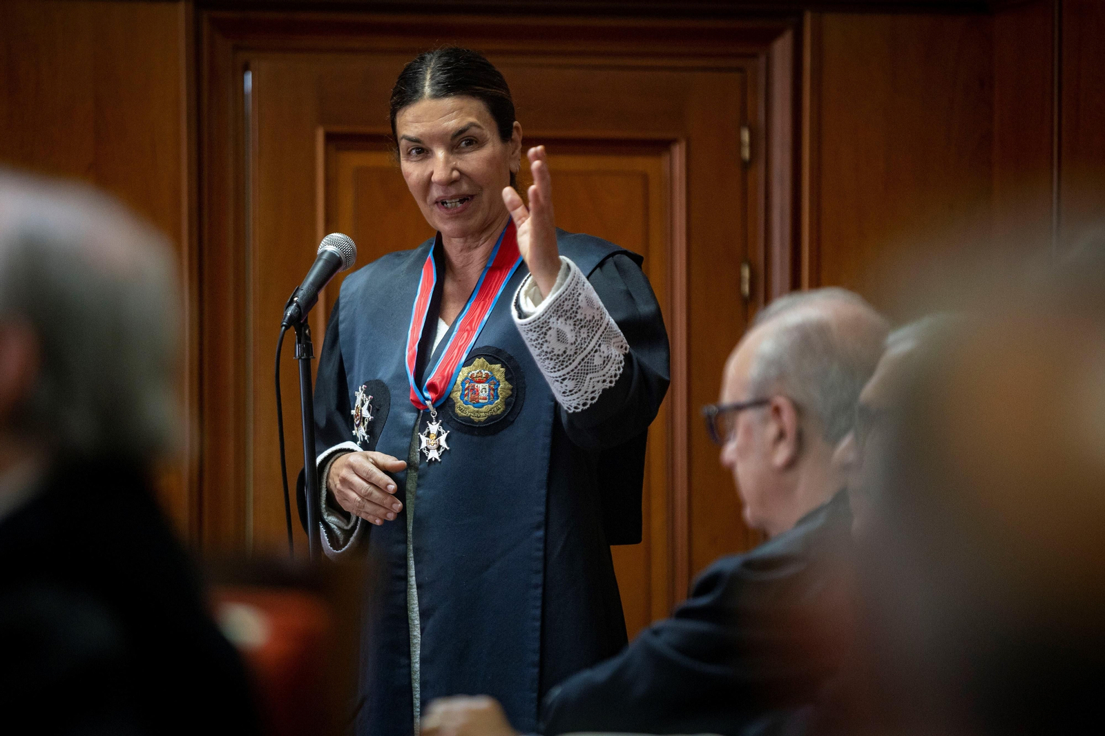 Imposición de la Cruz de la Orden de San Raimundo de Peñafort a Lorena Montero