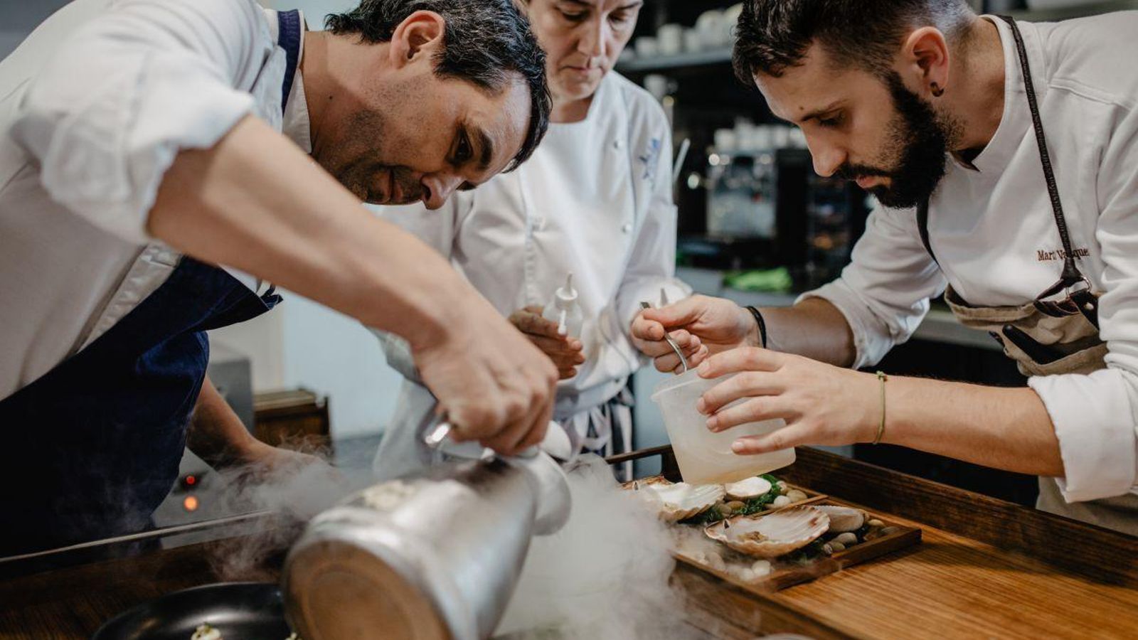 Javier Olleros, chef de El Culler de Pau, el primer restaurante gallego con dos estrellas Michelin.