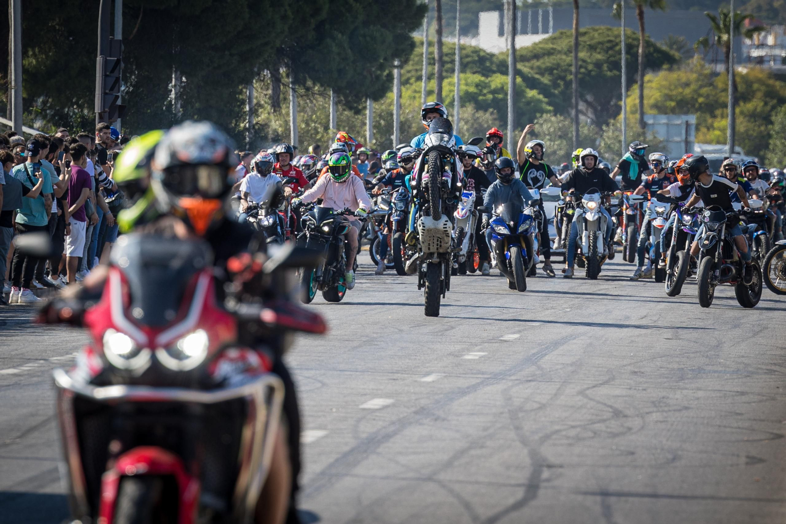 Las imágenes del sábado de Motorada en El Puerto por el Gran Premio de Motociclismo de Jerez 2025