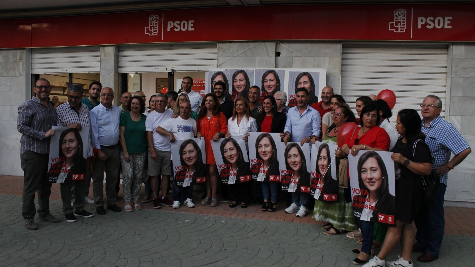 La candidatura del PSOE de Algeciras.