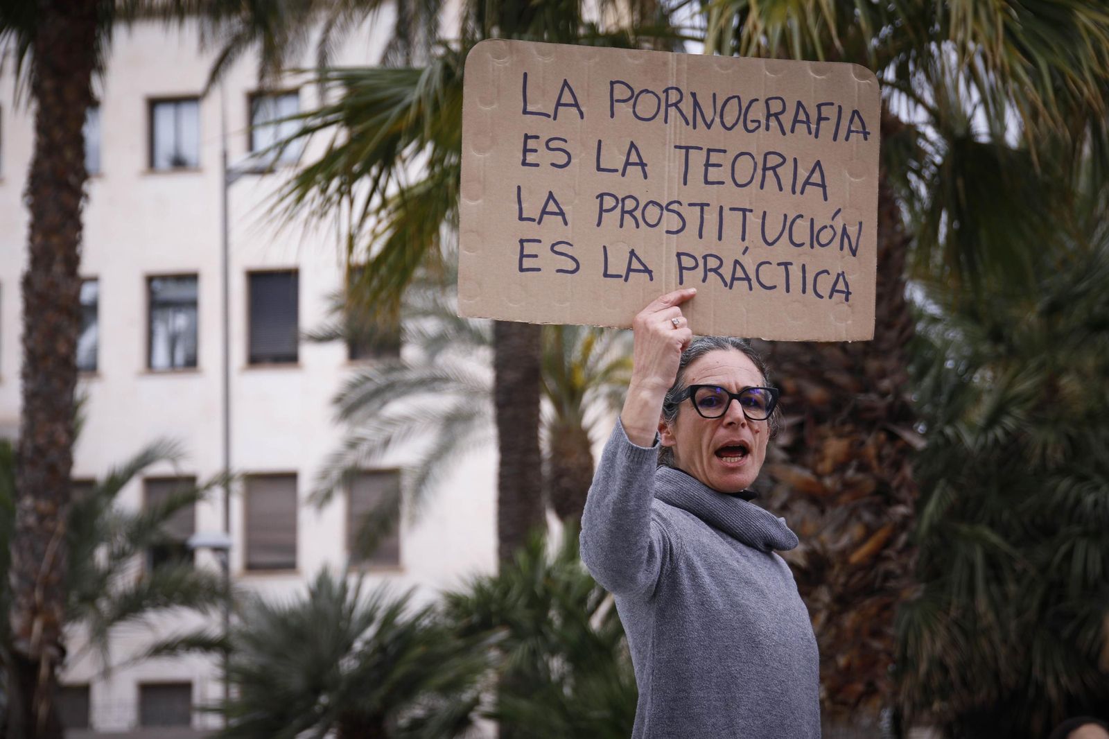 Las imágenes de la manifestación realizada por la Plataforma de Acción Feminista en Almería