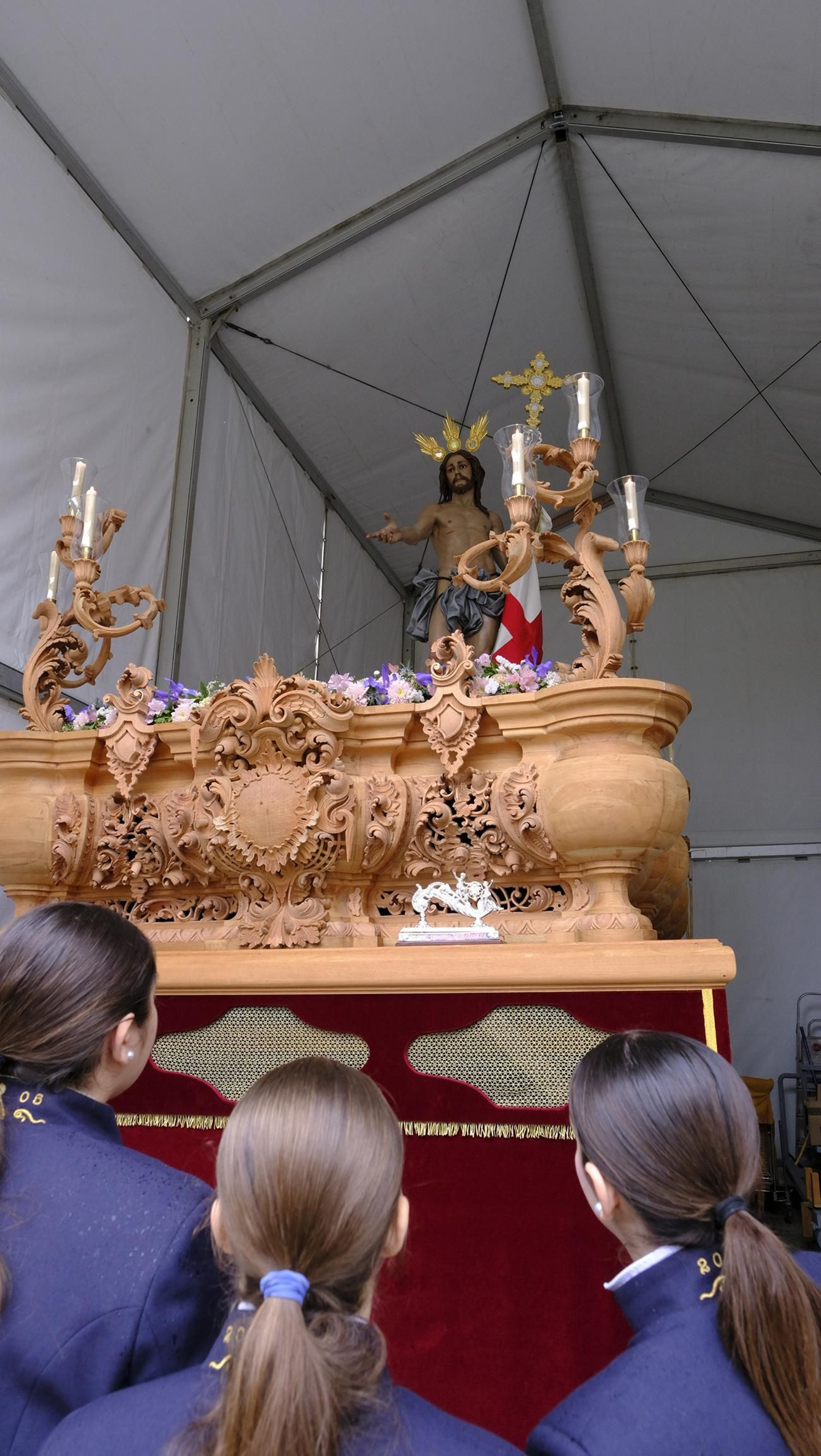El Resucitado de Almería se suspende por la lluvia, en imágenes