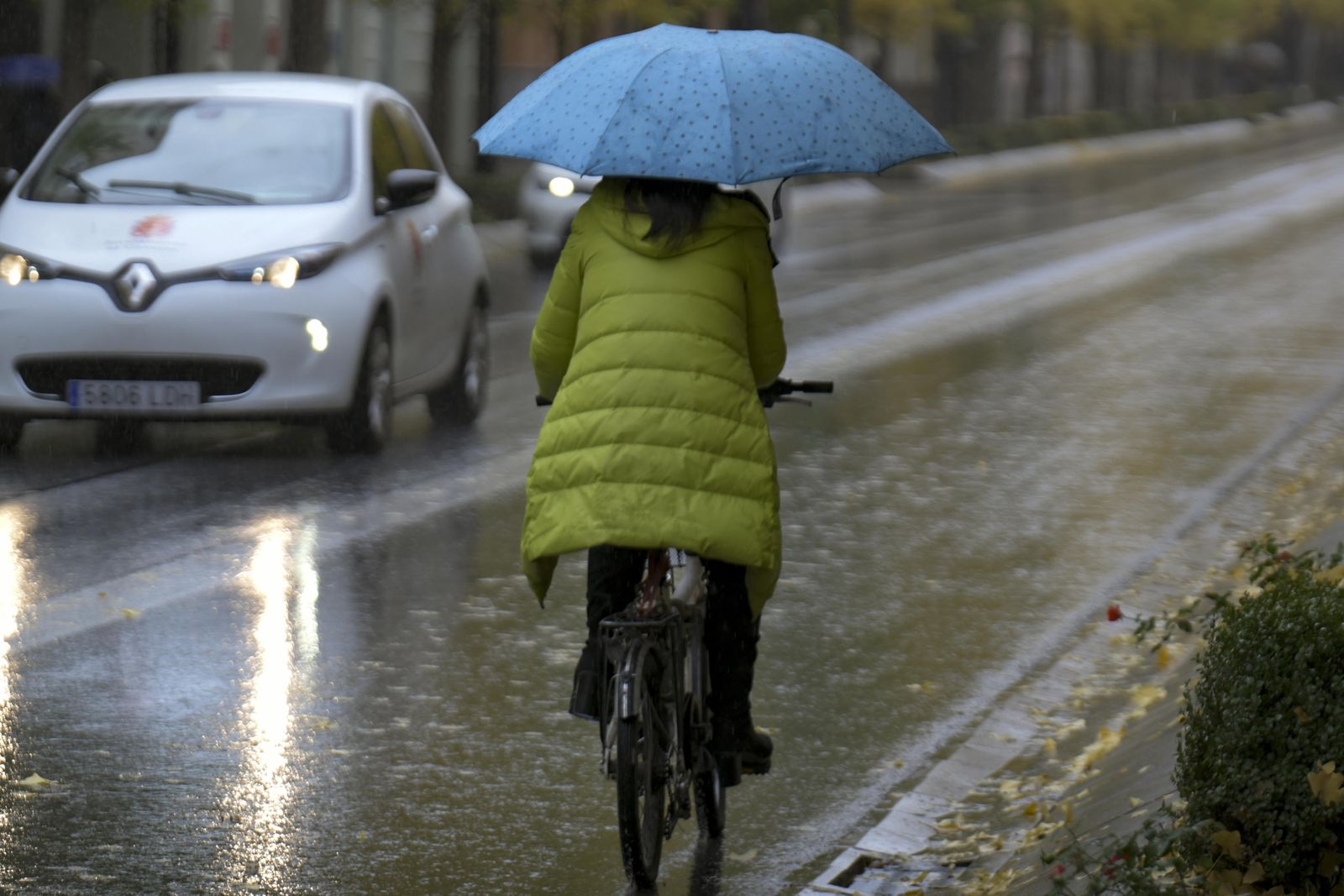 La lluvia persistirá los próximos días, según la previsión.