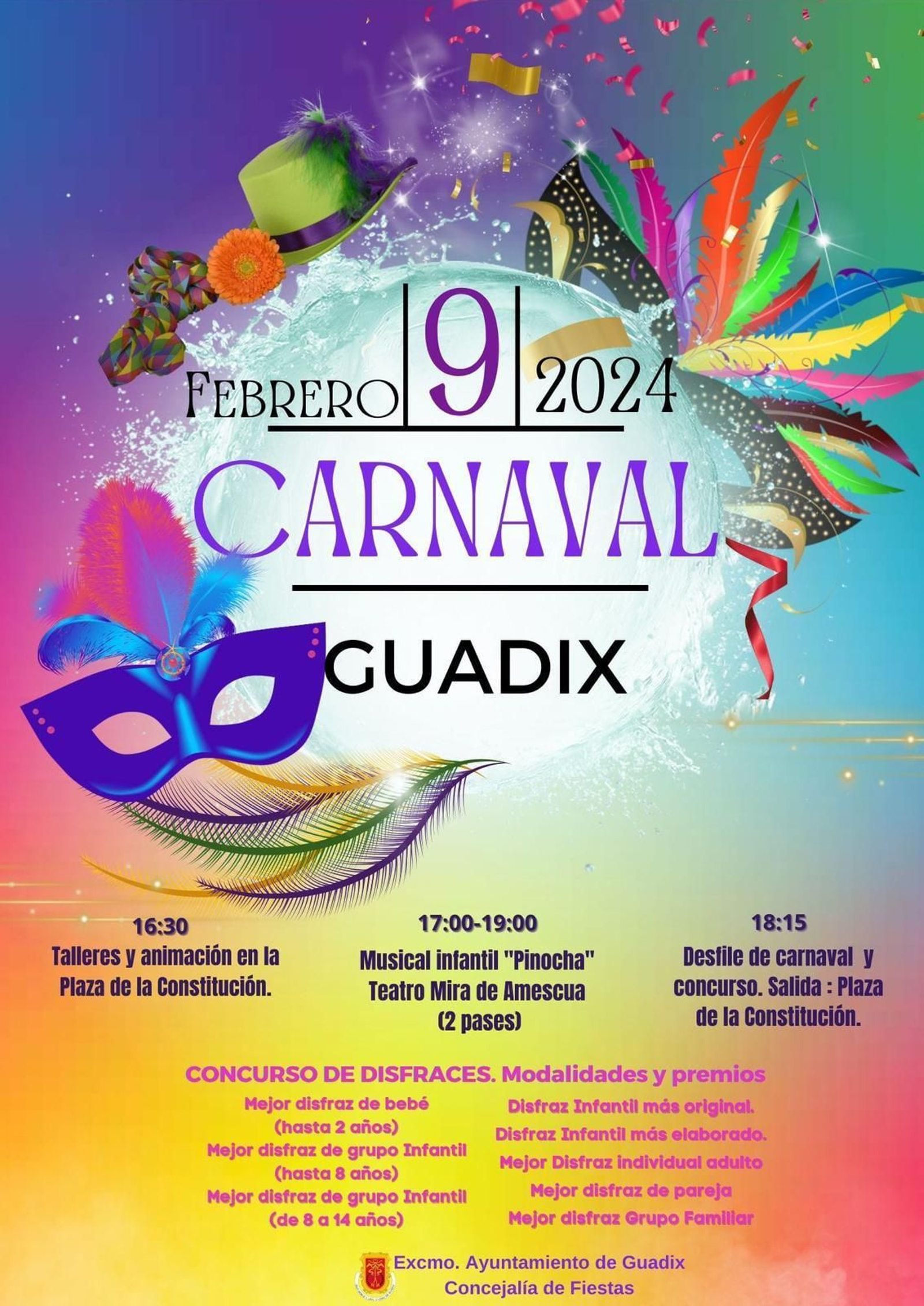 Charanga, concursos y música: todas las actividades del Carnaval de Guadix