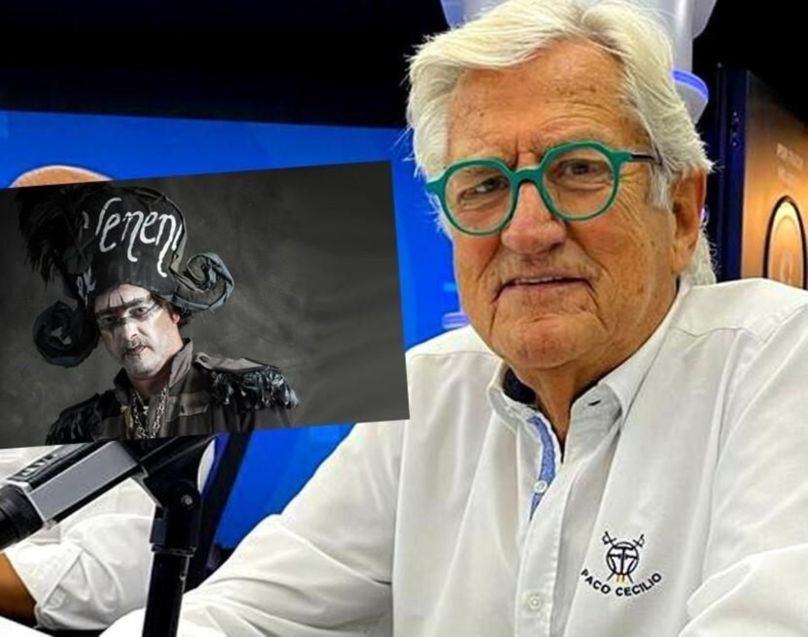 Pepe Domingo Castaño y el recordado autor gaditano Juan Carlos Aragón Pepe Domingo Castaño y el recordado autor gaditano Juan Carlos Aragón