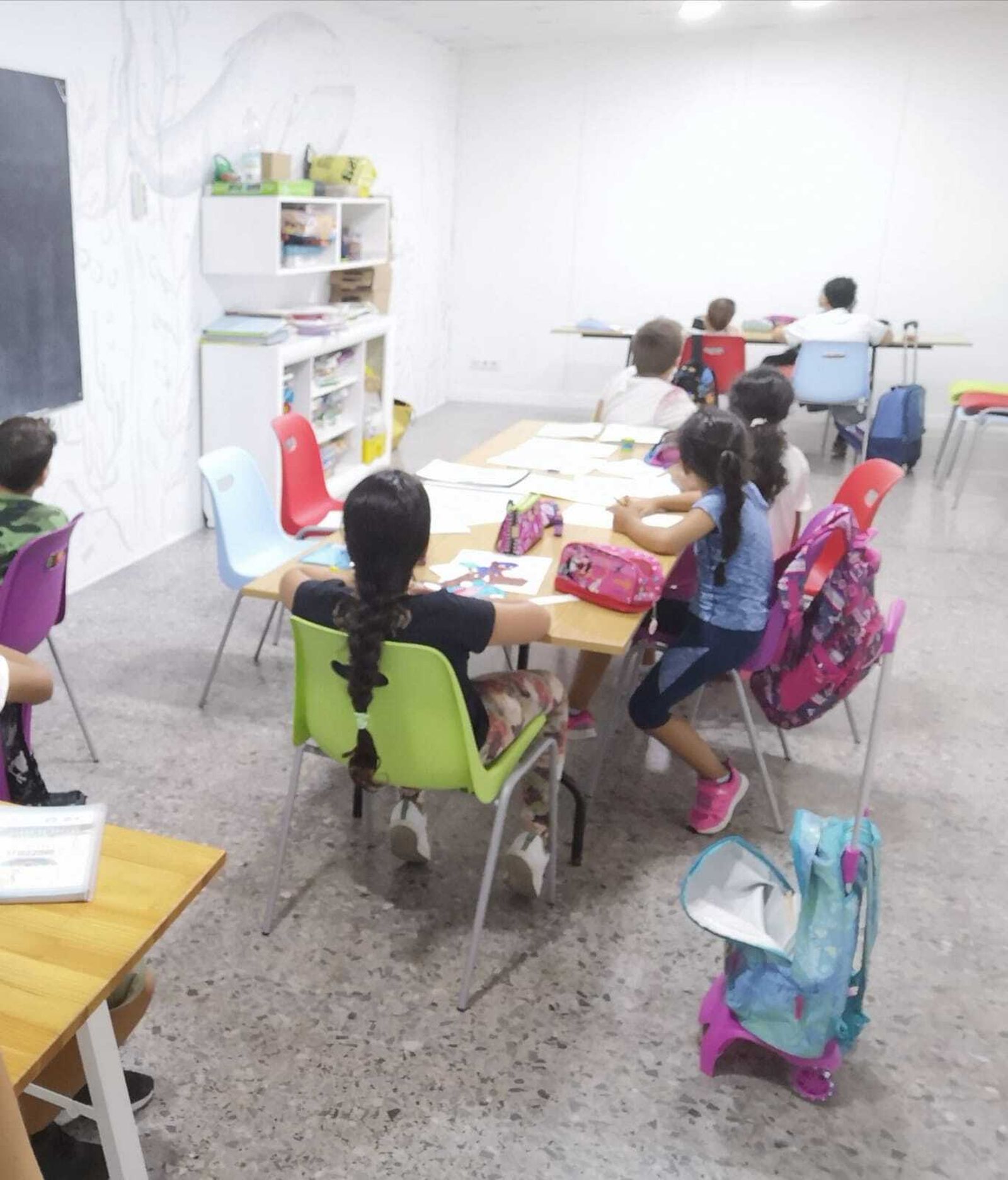 Alumnos en una de las sesiones.