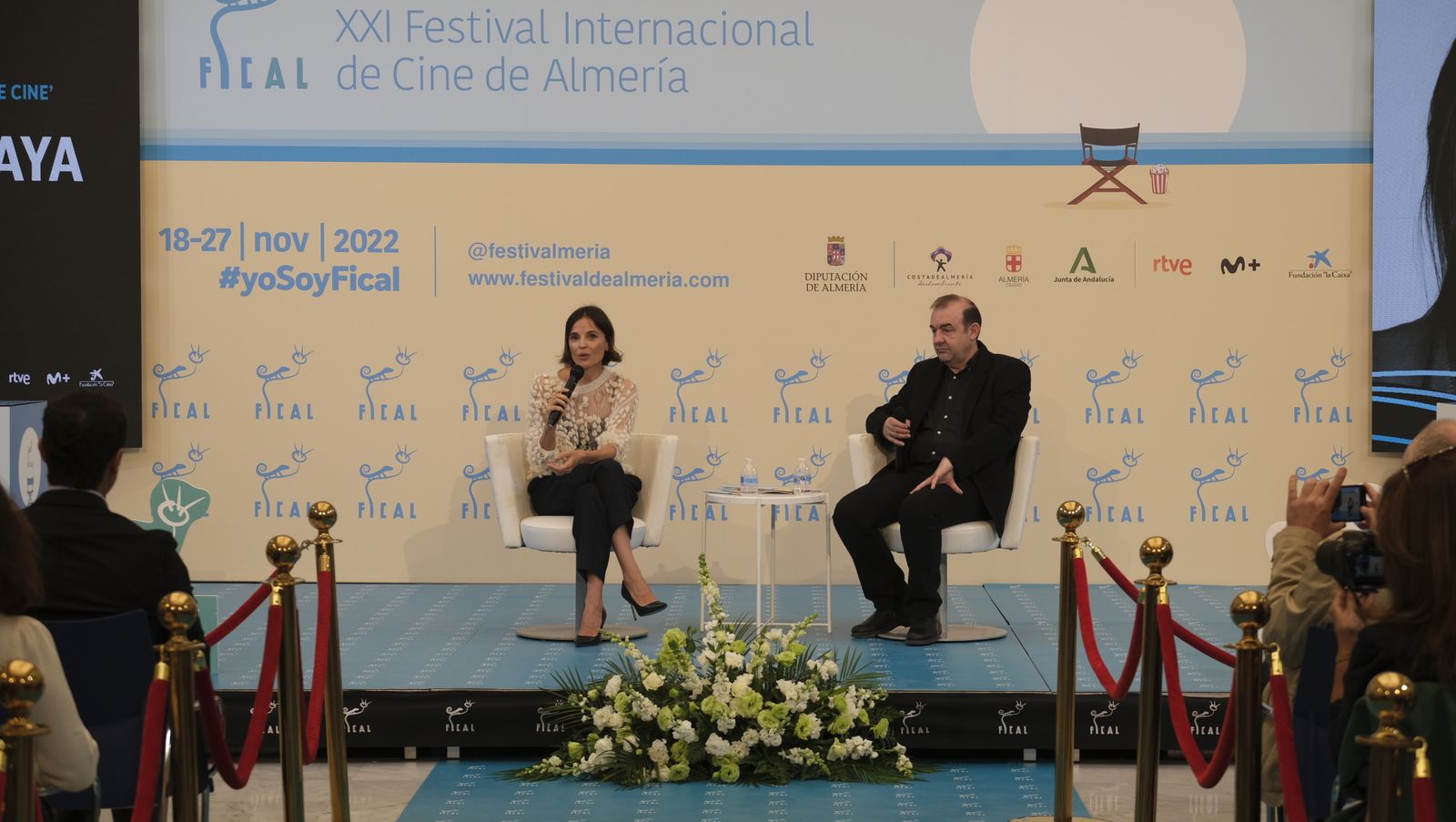 Imágenes de la actriz Elena Anaya en rueda de prensa en FICAL 2022