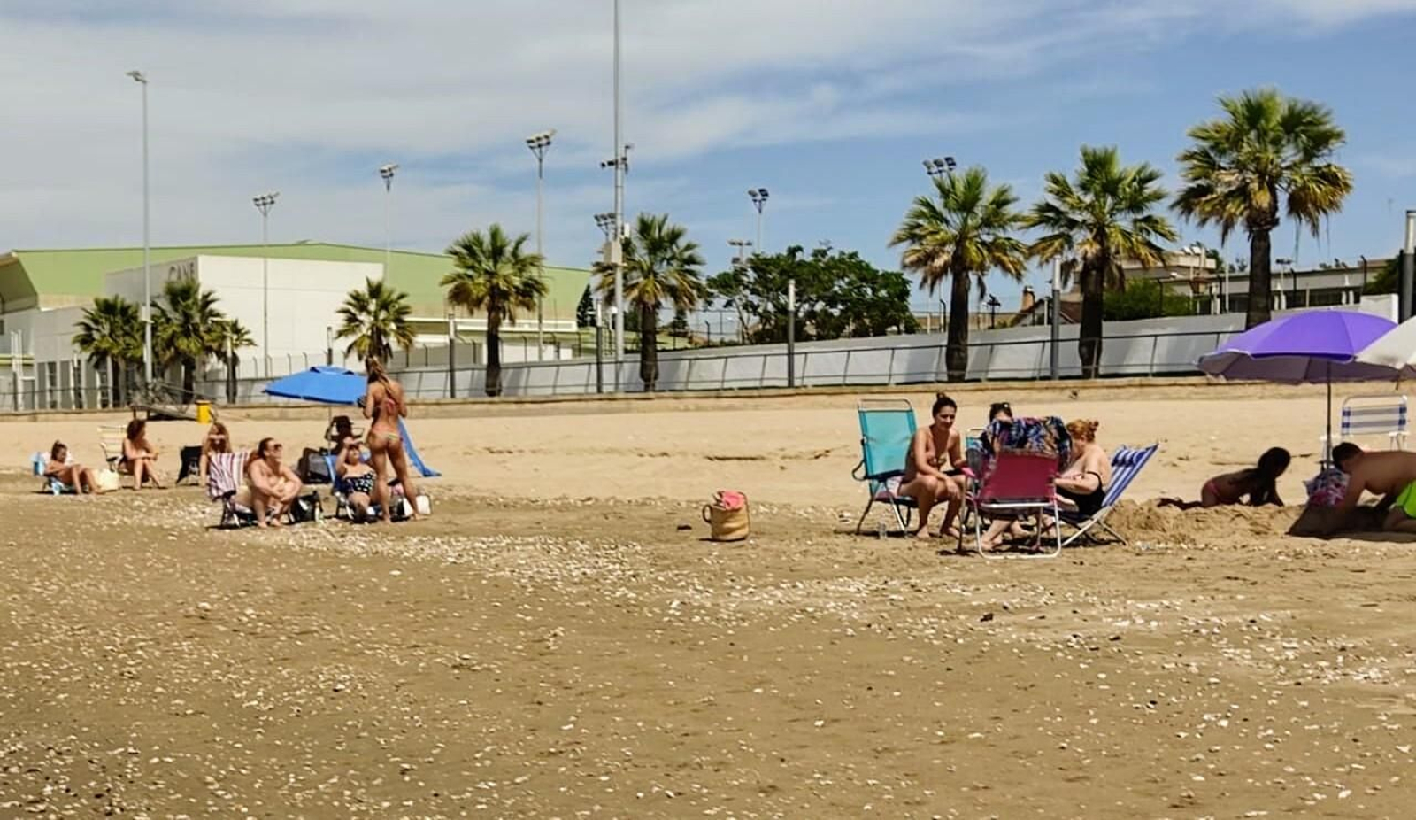Disfrutando del día de playa en Sanlúcar