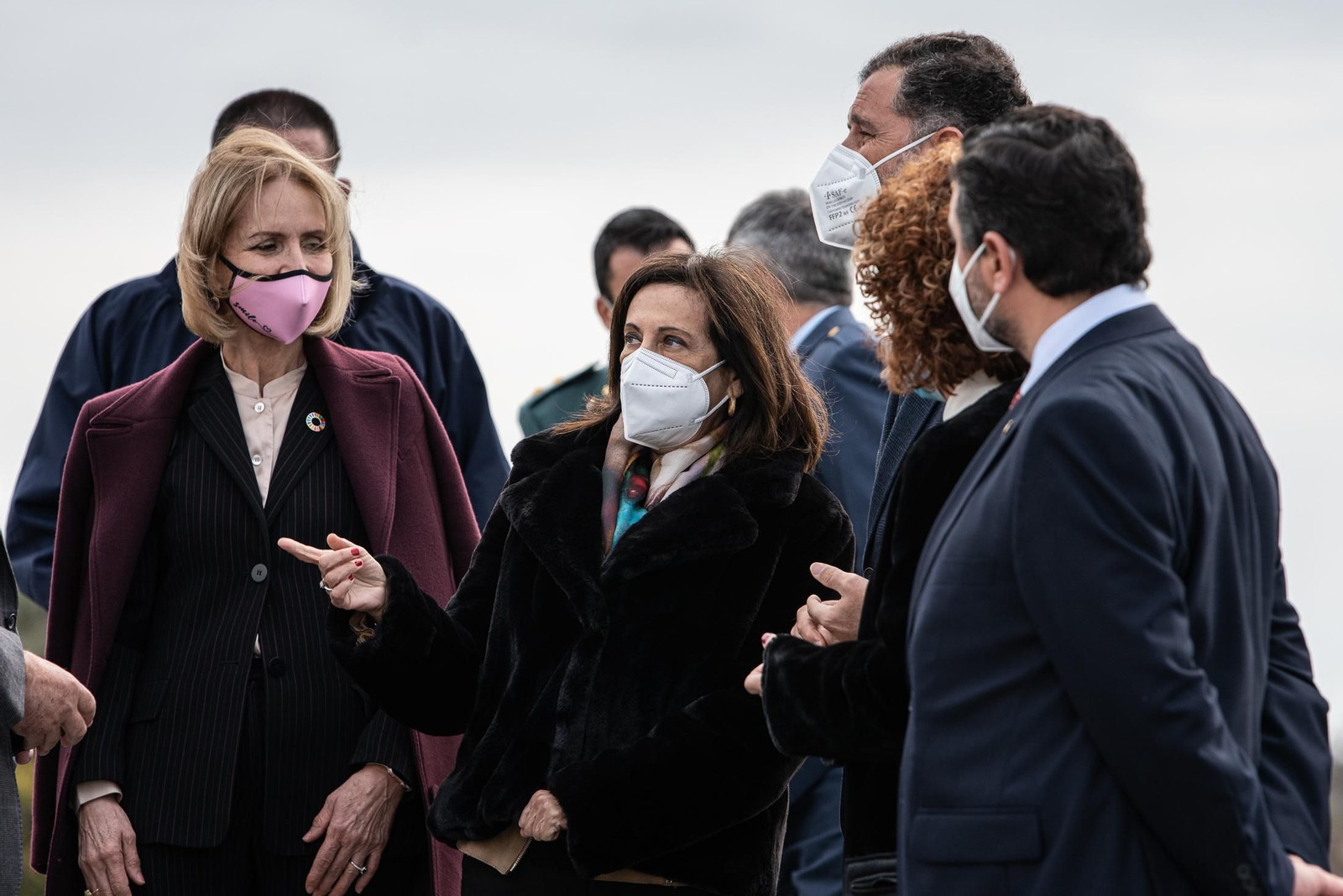 Imágenes de la visita de la Ministra de Defensa Margarita Robles a las instalaciones del INTA