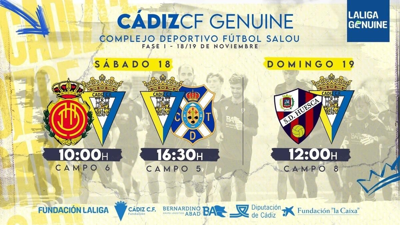 Partidos de la primera fase para el equipo cadista.