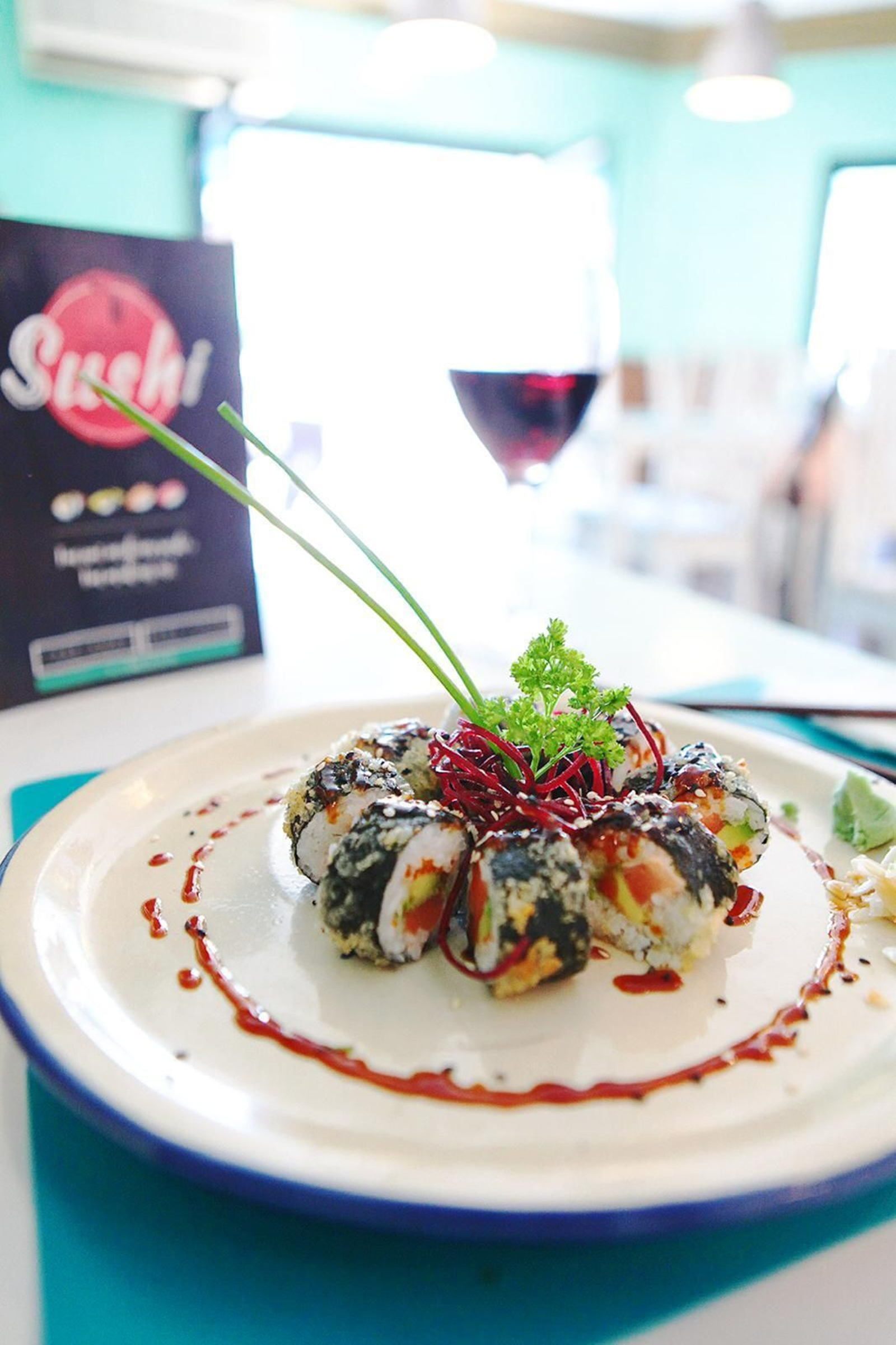 Sushi de Restaurante Casa Moncayo.