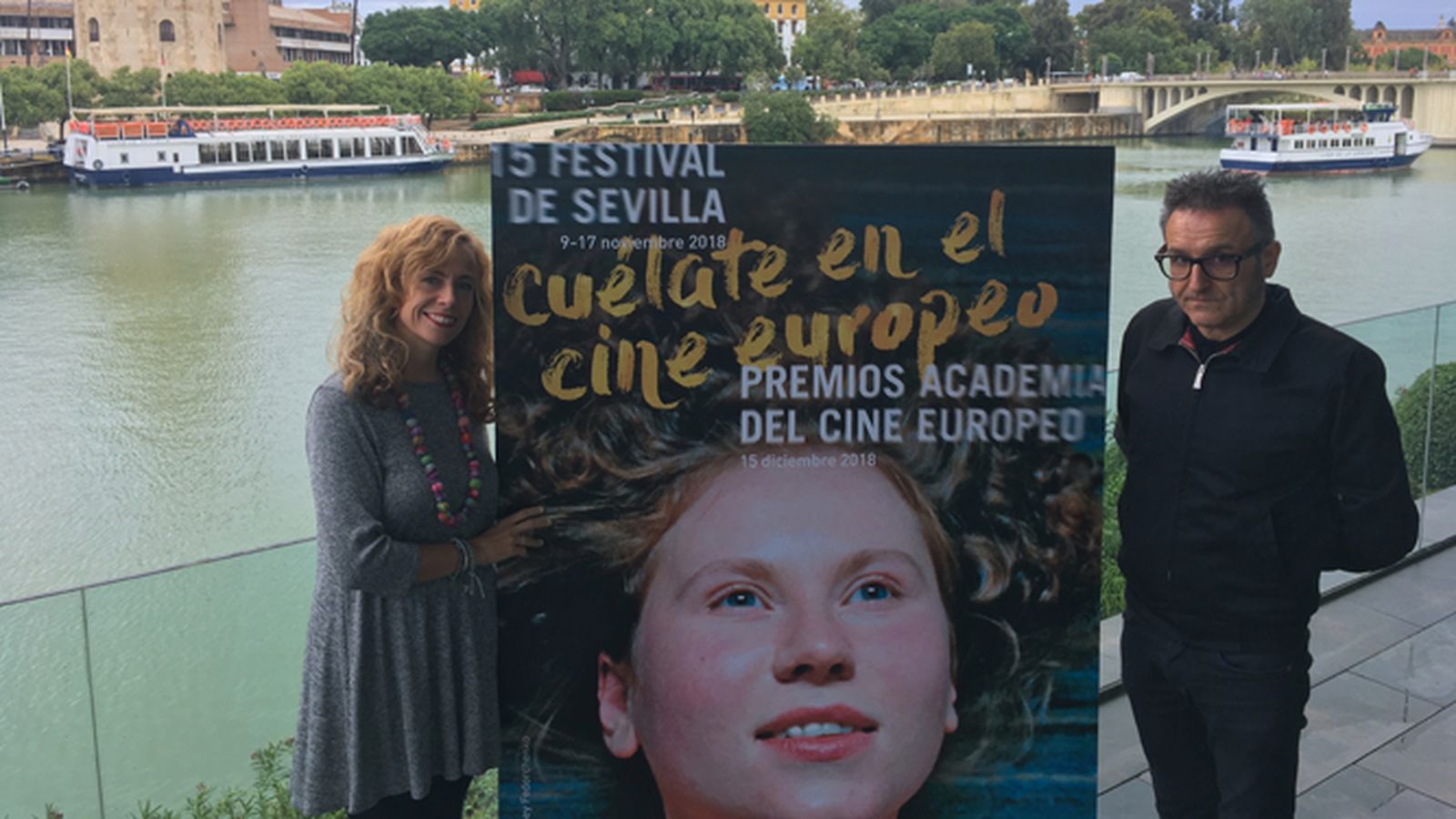 Isabel Ojeda y José Luis Cienfuegos, durante la presentación.