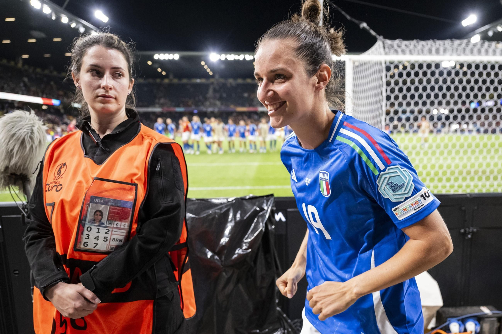 Las fotos del Italia - España de la Eurocopa femenina