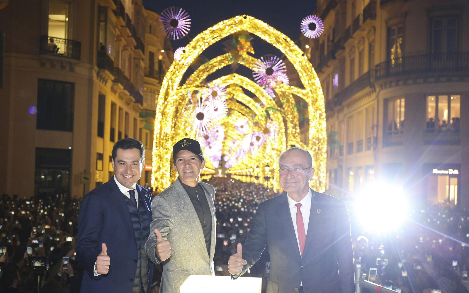 Las fotos de las luces de Navidad en Málaga Las fotos de las luces de Navidad en Málaga