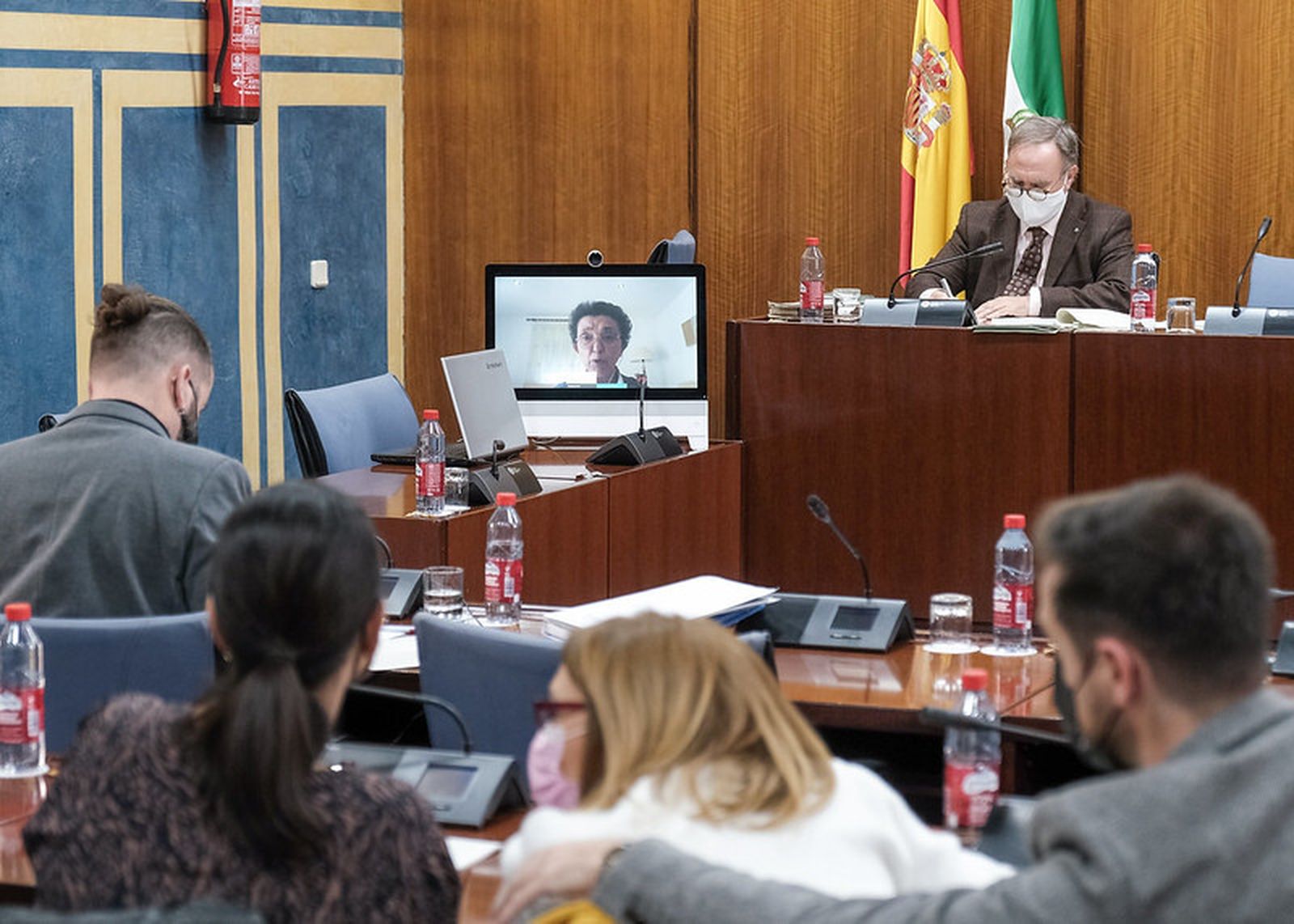 La presidenta de LUNA expone  las reivindicaciones.