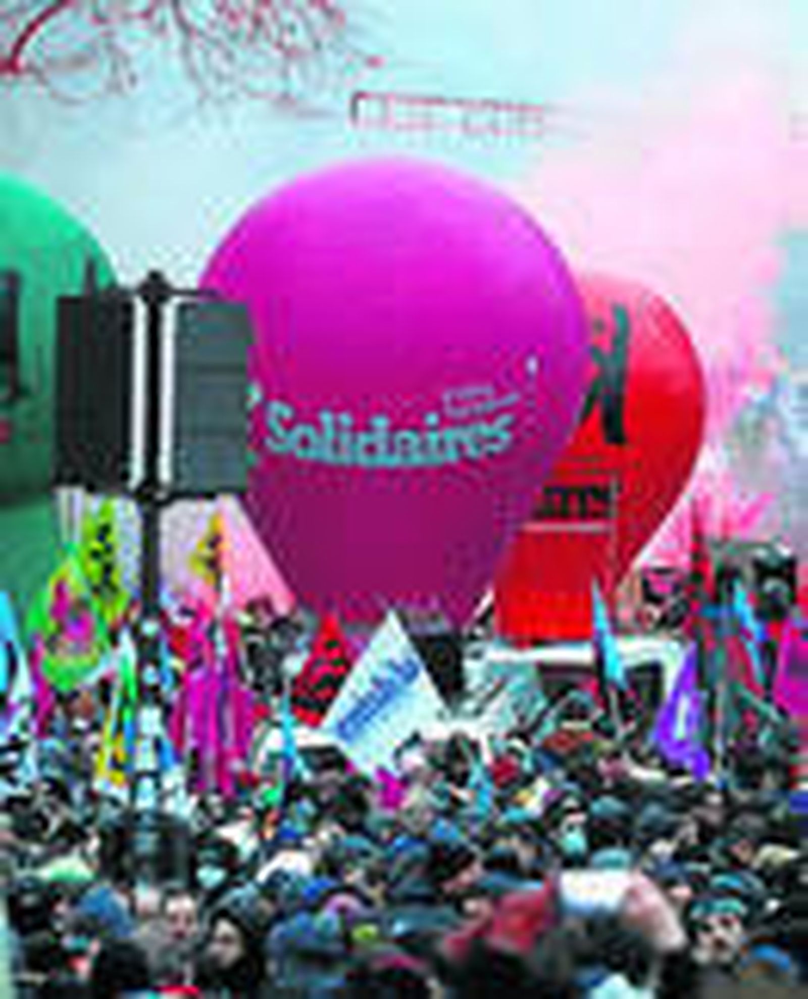 París durante las protestas.