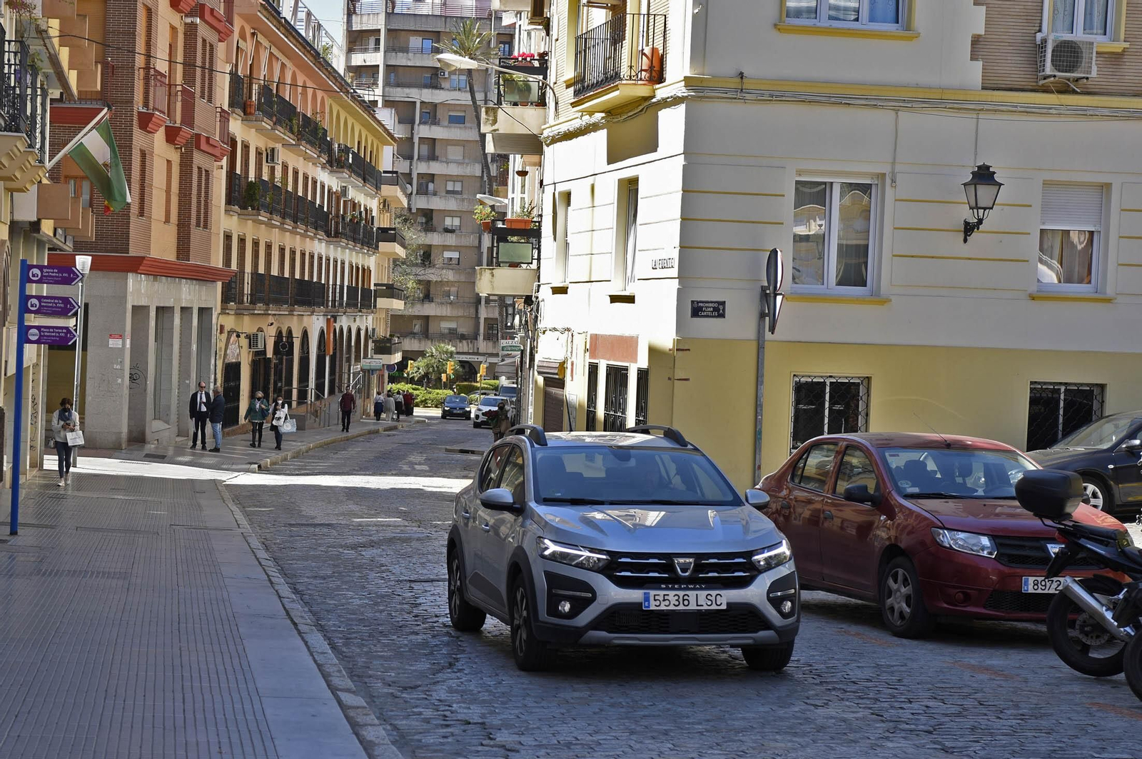Imágenes de las calles que se incluirán en la peatonalización del centro