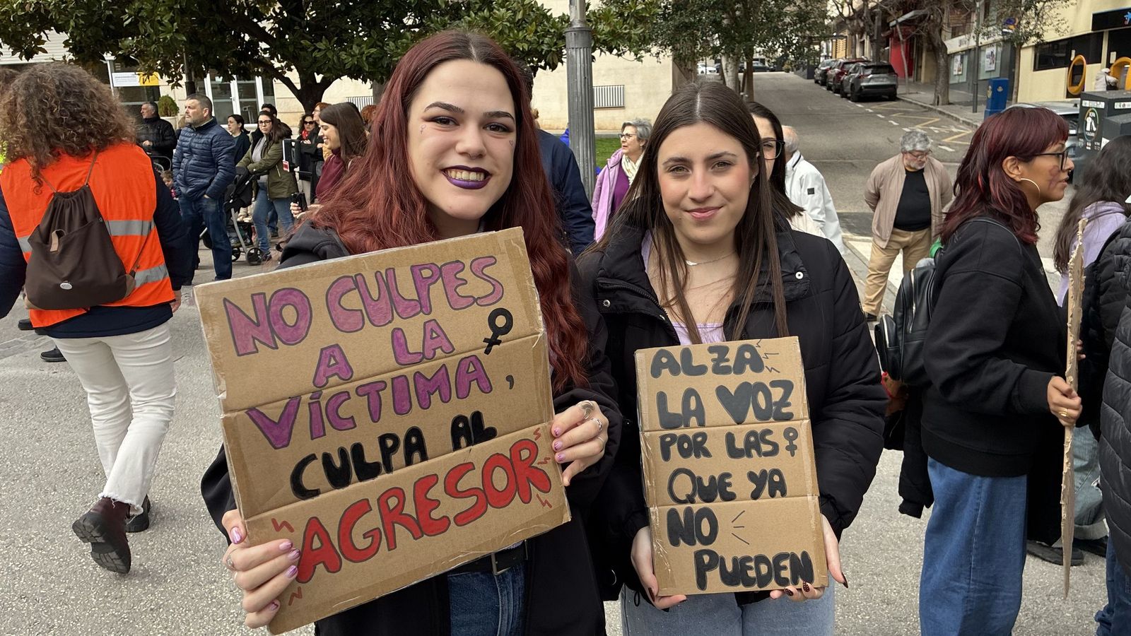 Manifestación del Día de la Mujer en Jaén.