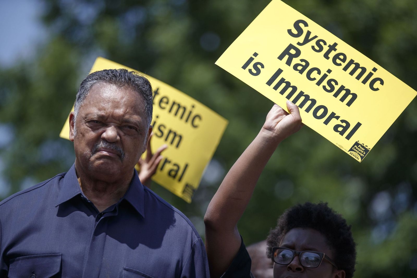 El reverendo Jesse Jackson, en una protesta en Washington en mayo de 2018,