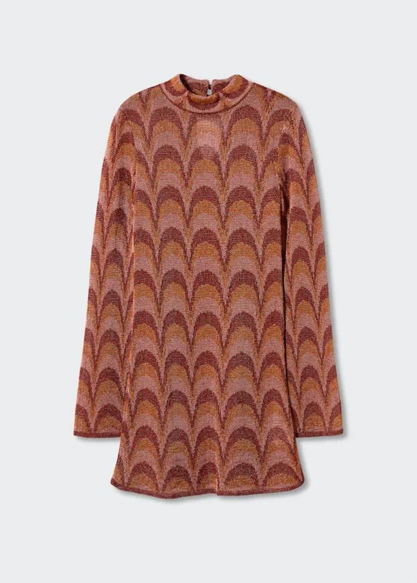 Vestido con estampado geométrico de Mango.