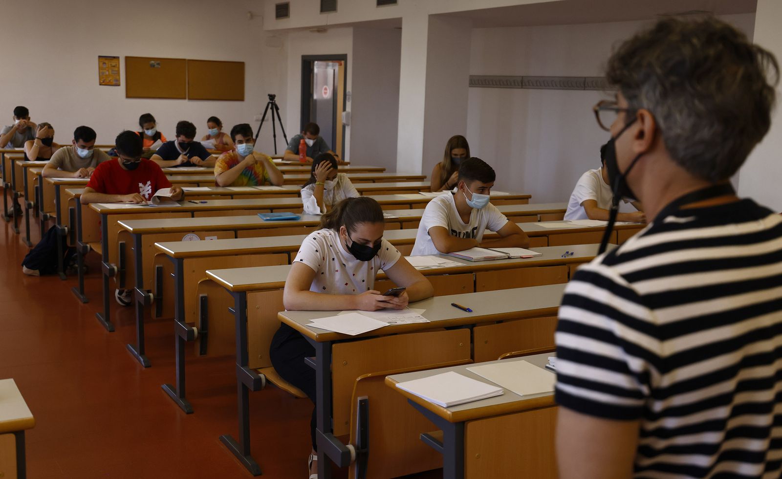 Examen de Selectividad celebrado el pasado martes en la UPO.