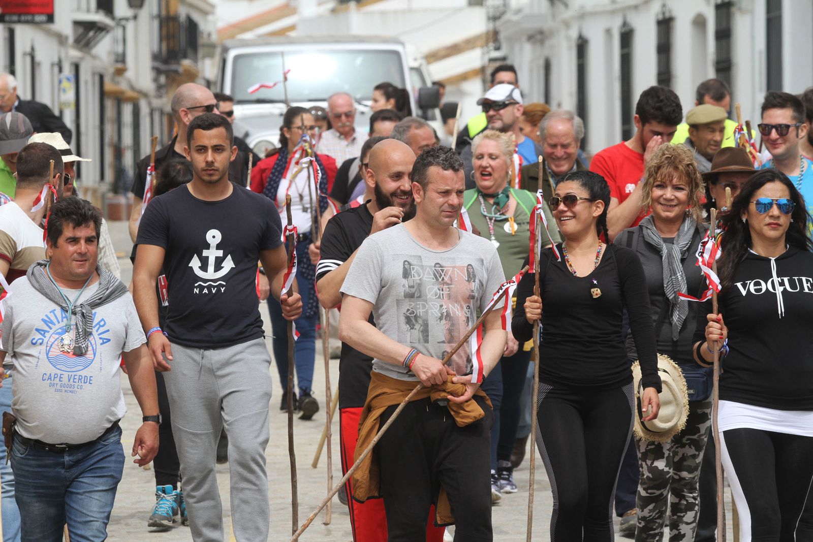 Las imágenes de la peregrinación de los presos a El Rocío