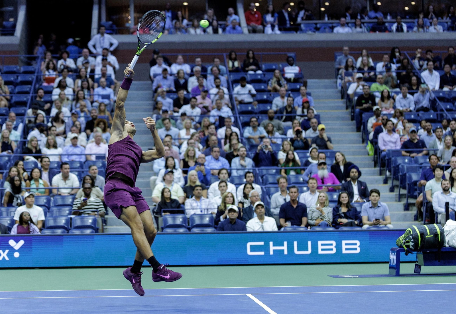 Las fotos del demoledor Alcaraz en la segunda ronda del US Open