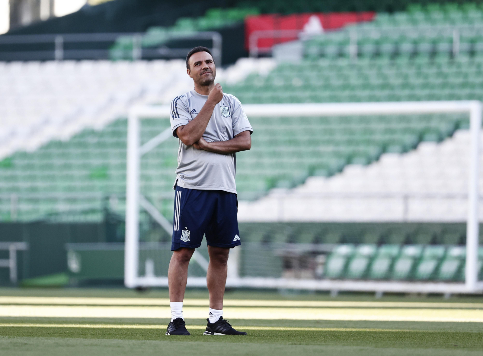 Las imágenes de la selección española en Sevilla