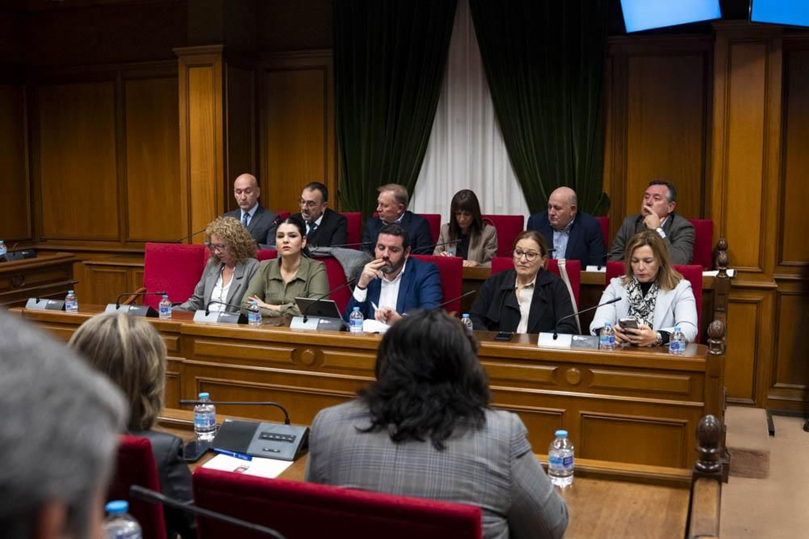 Las imágenes del primer pleno en Diputación sin Javier Aureliano García
